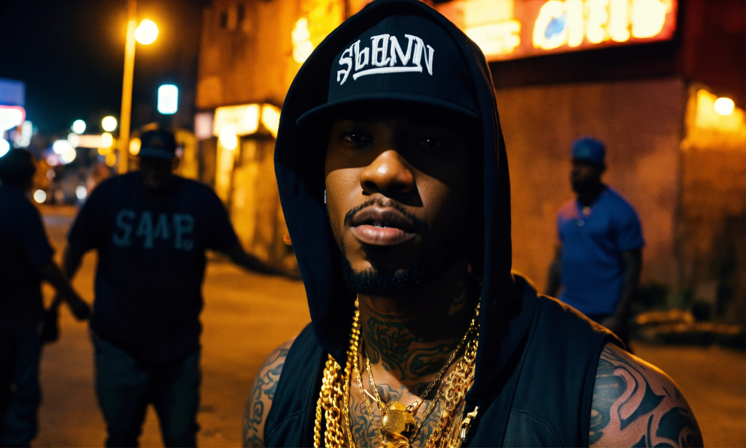 Lexica - Full body shot of rapper 