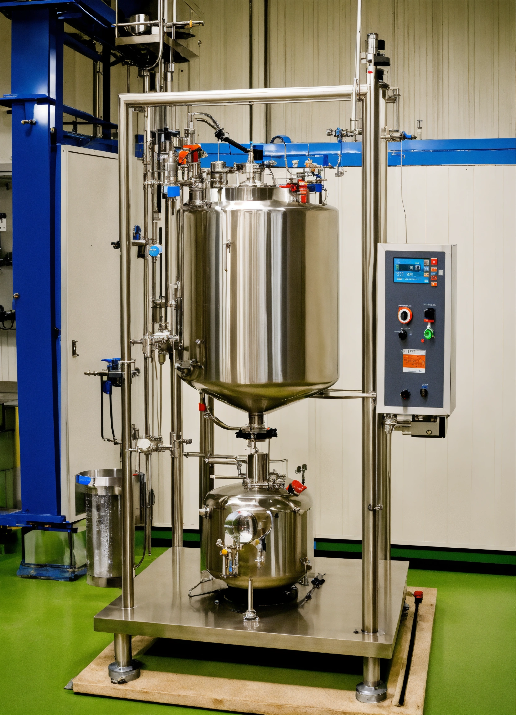 Lexica A Stainless Steel Stirred Tank Reactor In A Laboratory Environment