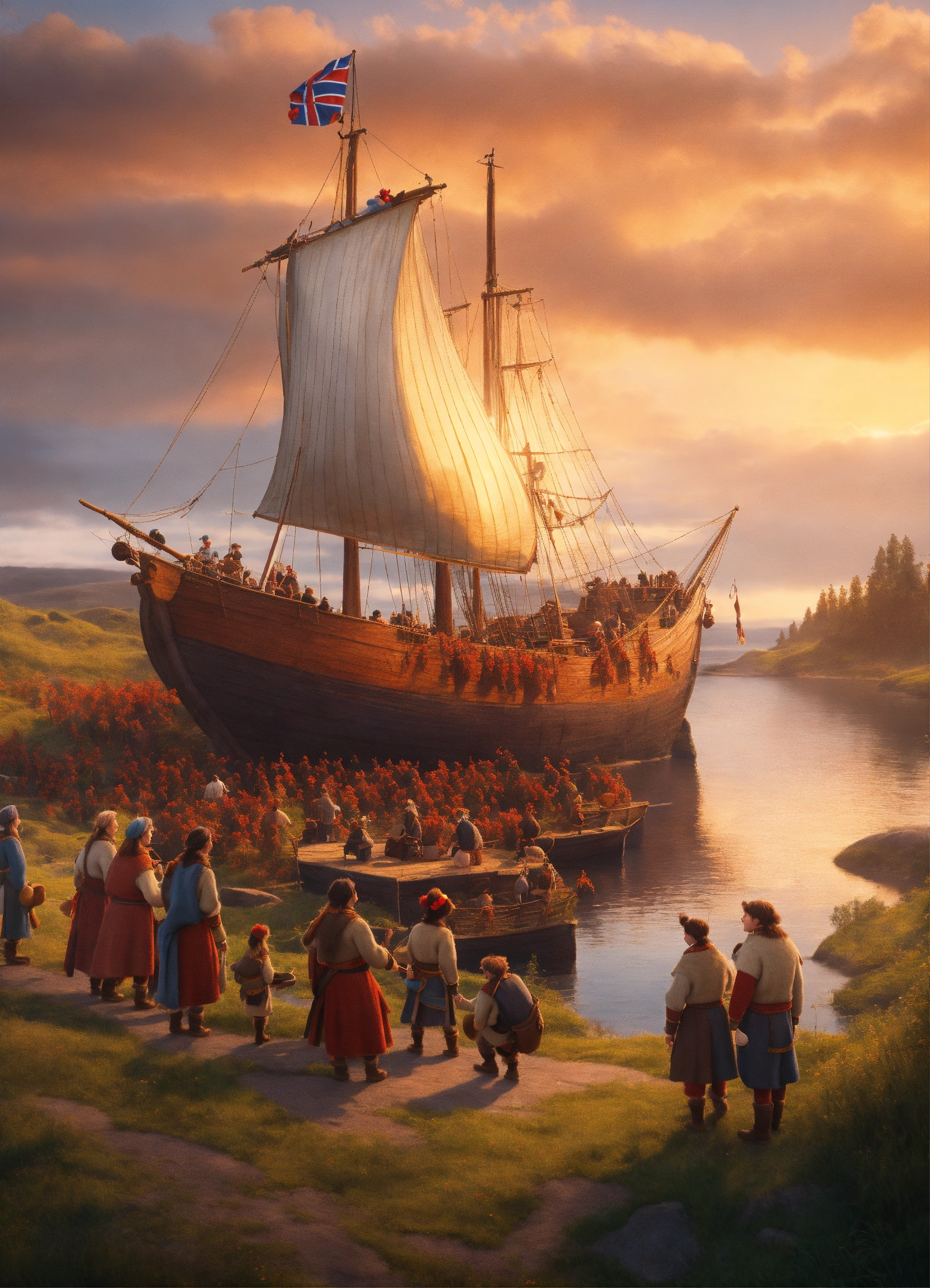 Lexica A Pixar Animated Photo Of The Kalmar Union First People In   23dd6468 D0fe 481d Ae61 4d75824dc84a