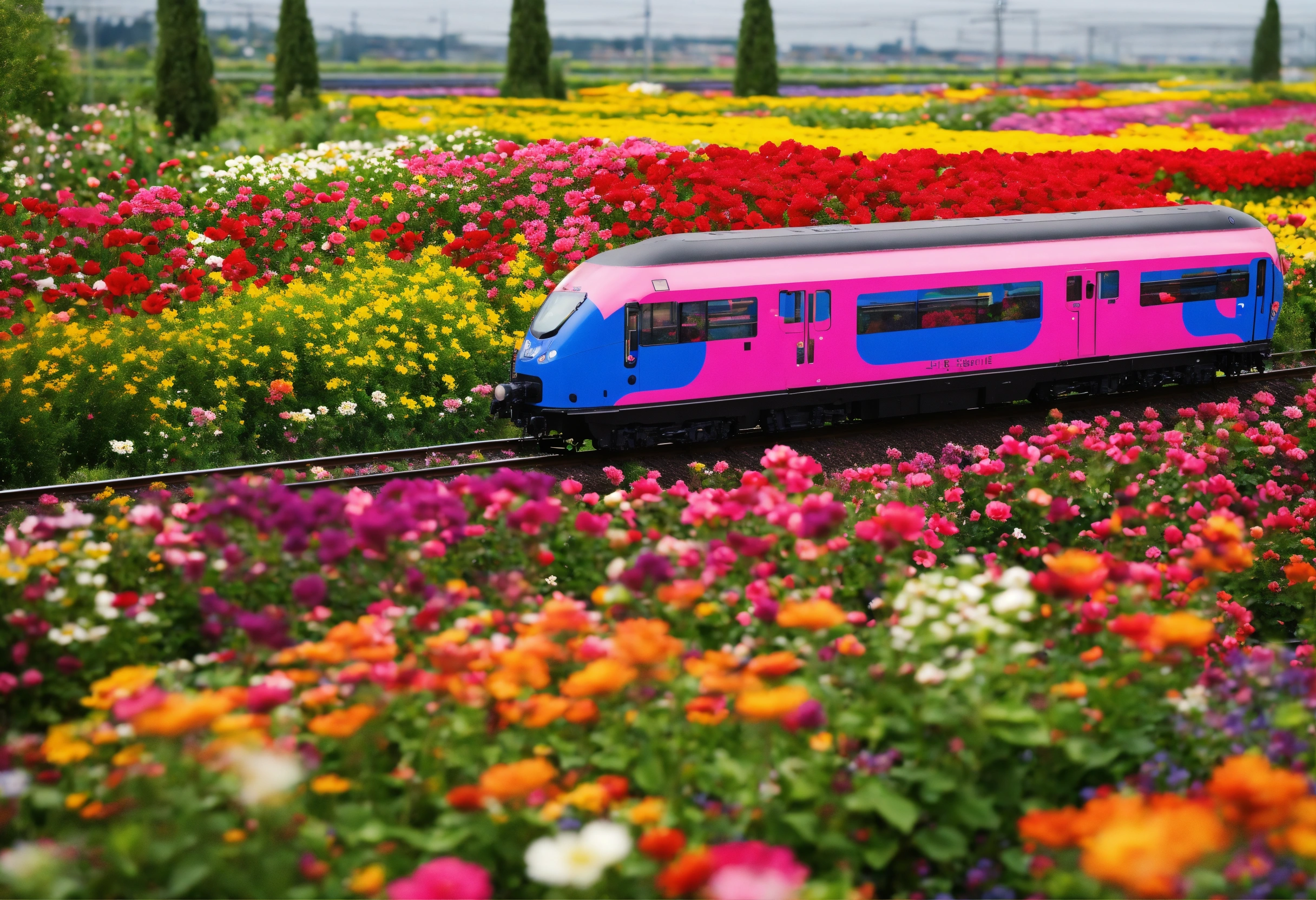 Lexica - Running through a flower garden, Electronic train, high quality