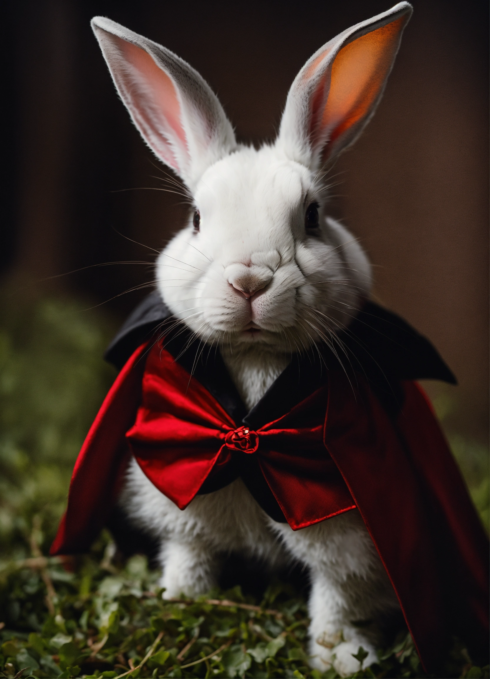 Lexica - Rabbits dressed as vampires.