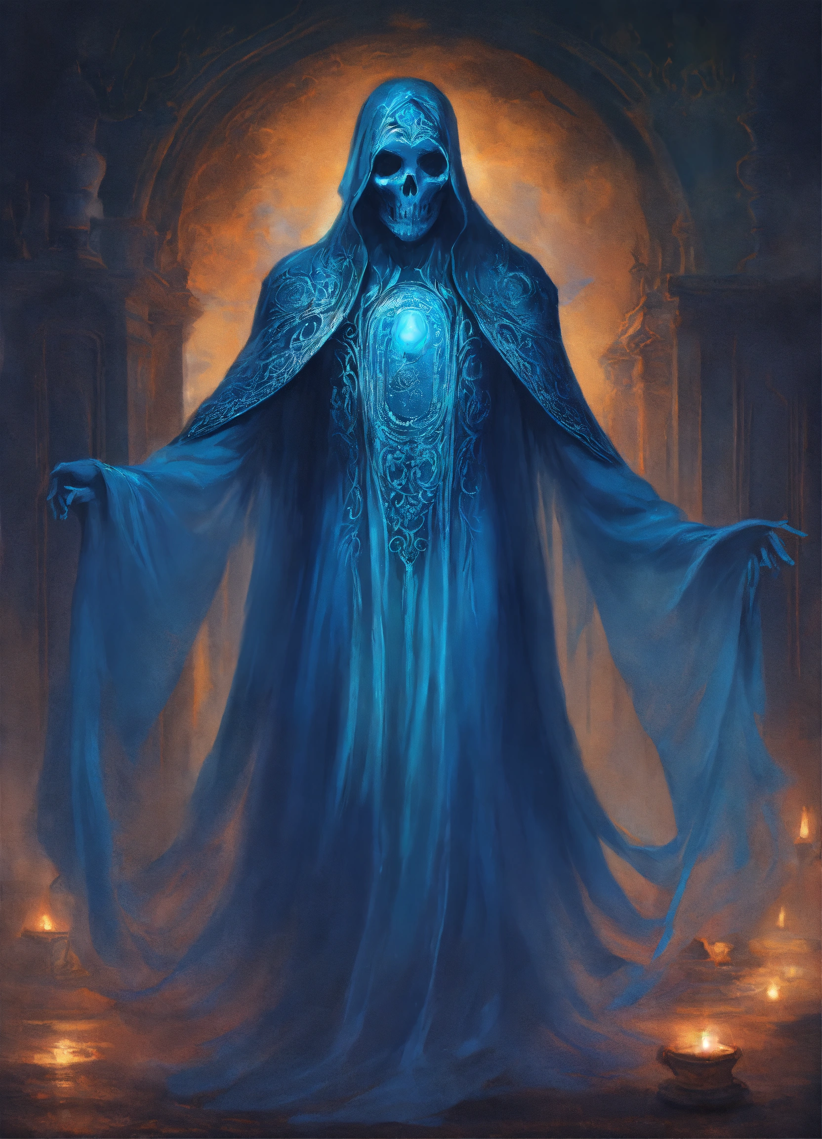 Lexica - A blue coloured ghost