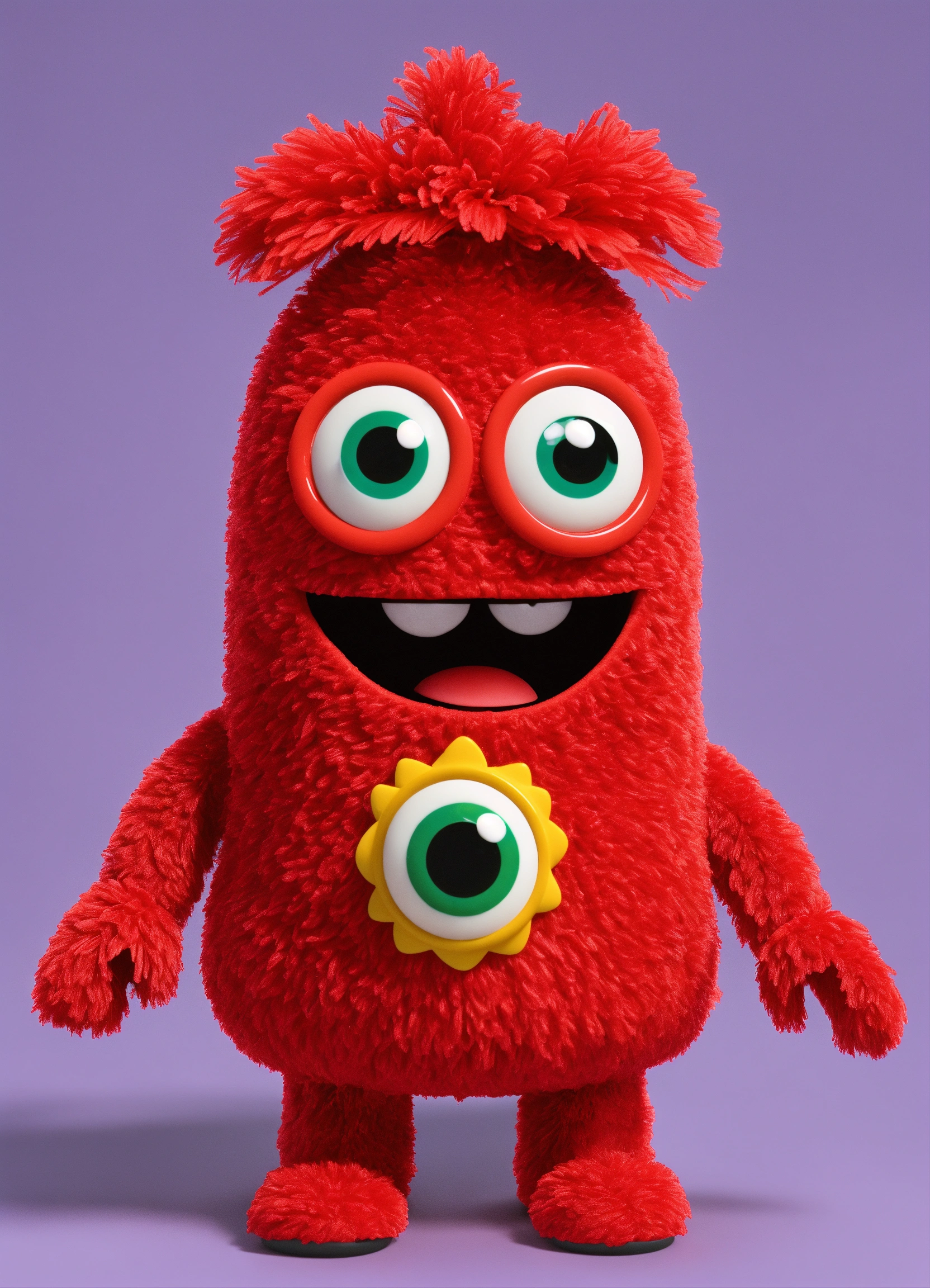 Lexica Create A Cute Yo Gabba Gabba Red Female Character With Cute Eyes Playful Looking In 7525