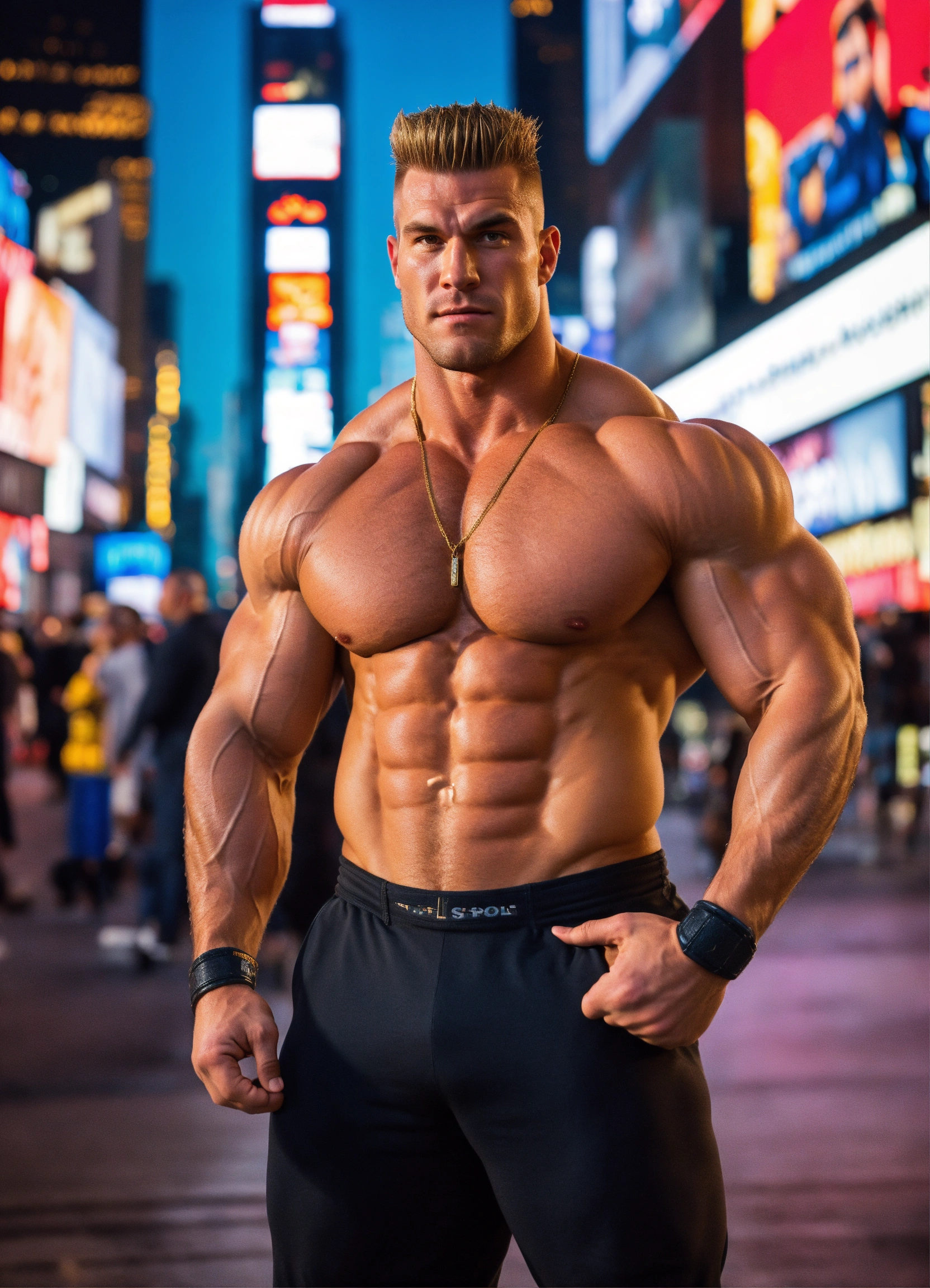Lexica - 30-year-old man with big muscles, Guile from Street Fighter ...
