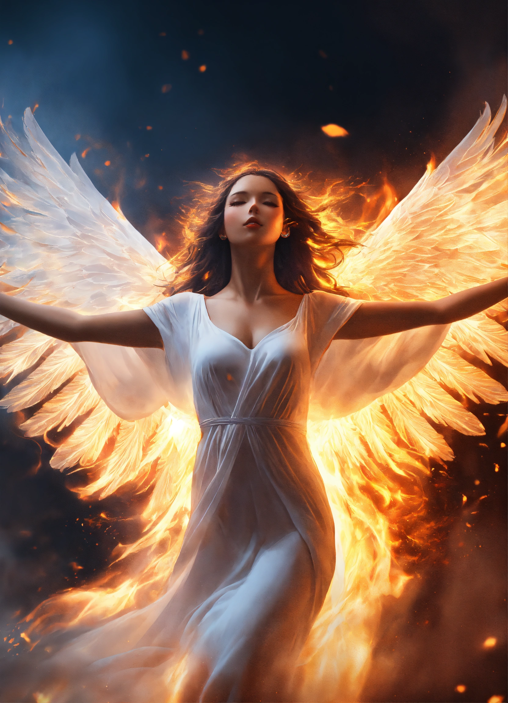 Lexica - Captivating design, spirit woman ascend from body, The spirit ...