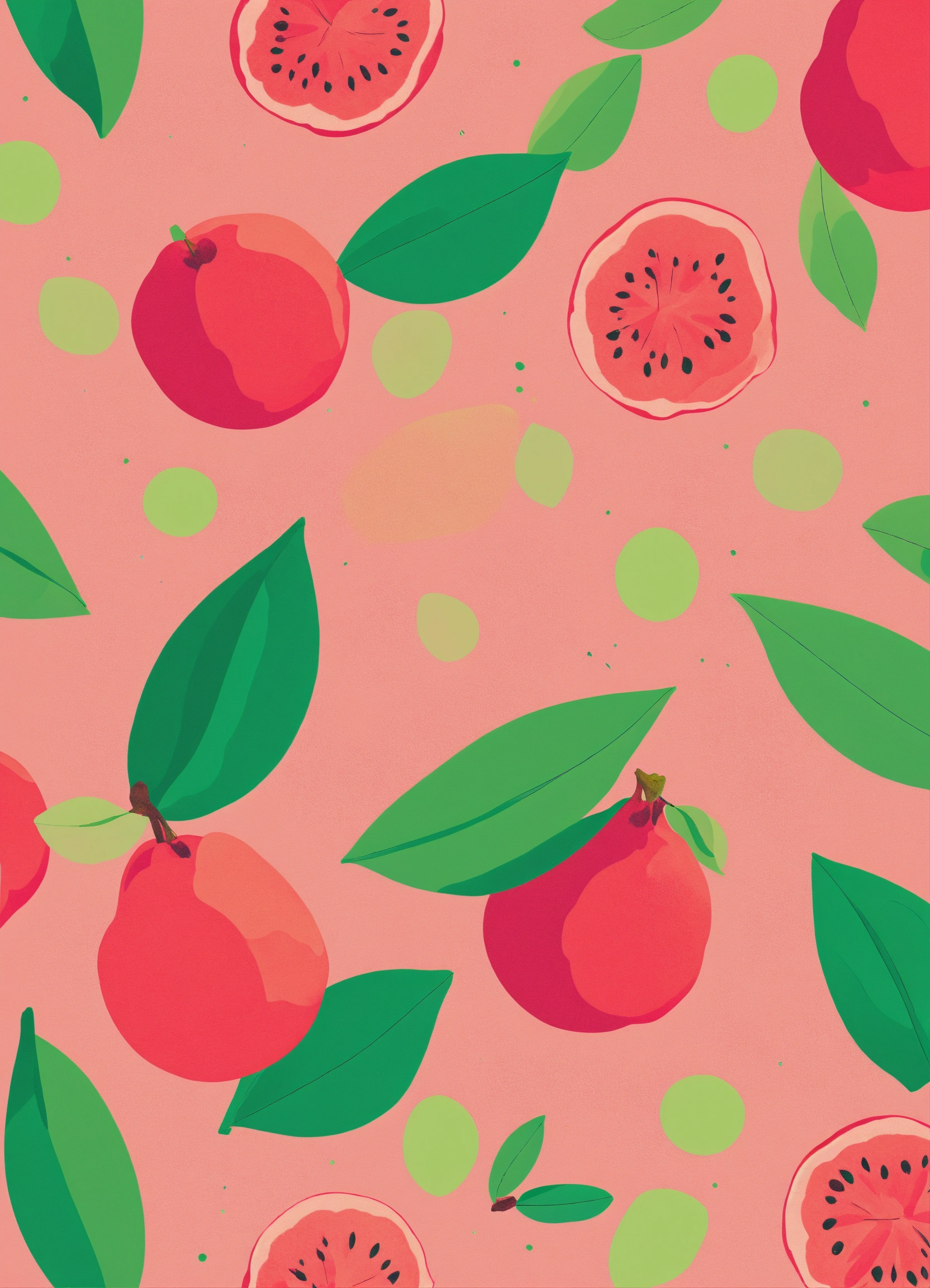 Lexica - Simple abstract style of mini guava minimalist pop art ...