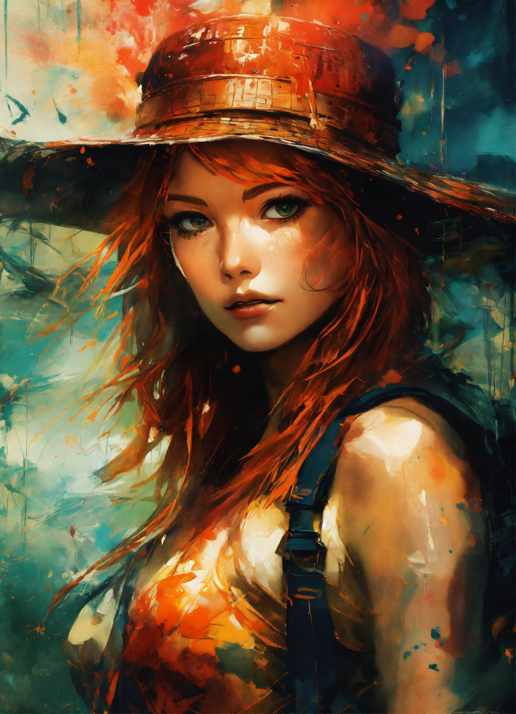 Lexica - A ultra realistic poster of Nami from one piece in the red ...