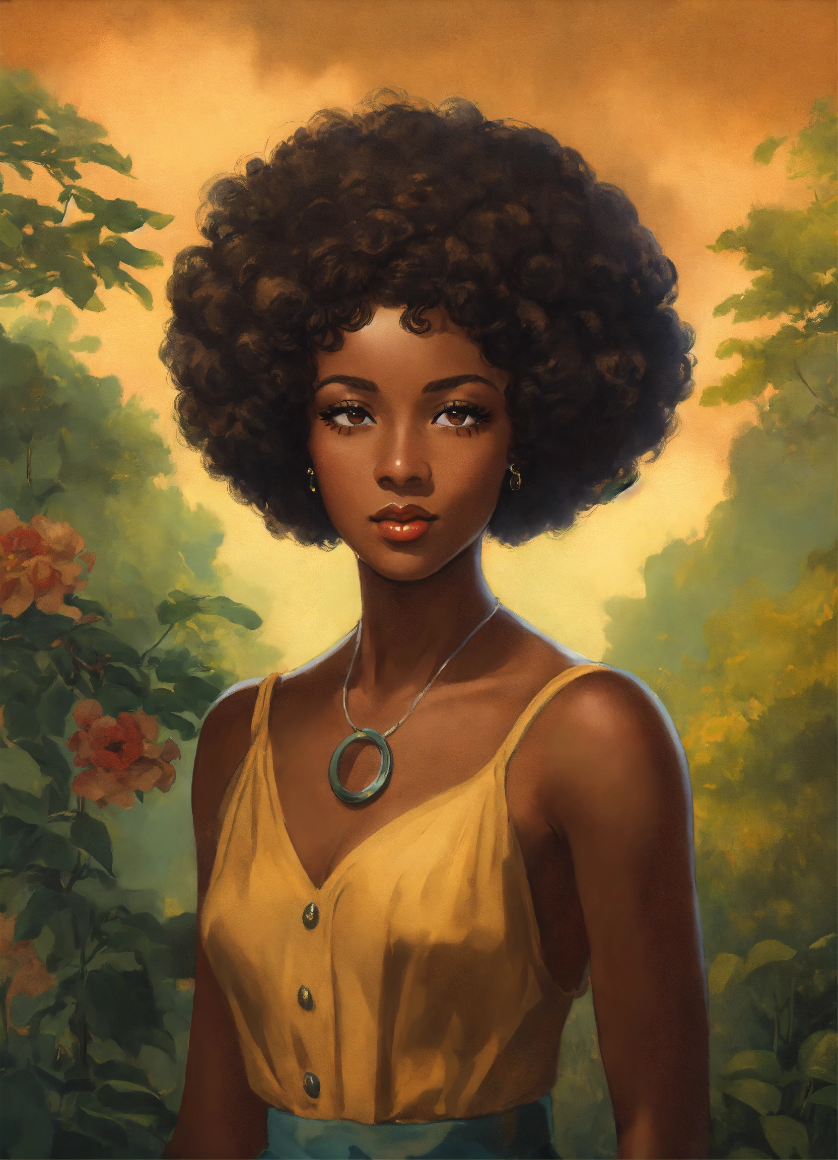 Lexica - A 1930s portrait of an extremely beautiful black-skinned black