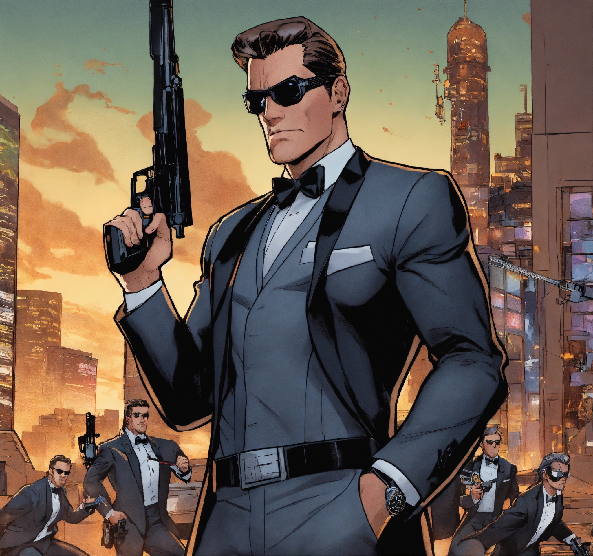 Lexica - Marvel diamondback willis stryker holding two pistols forward ...