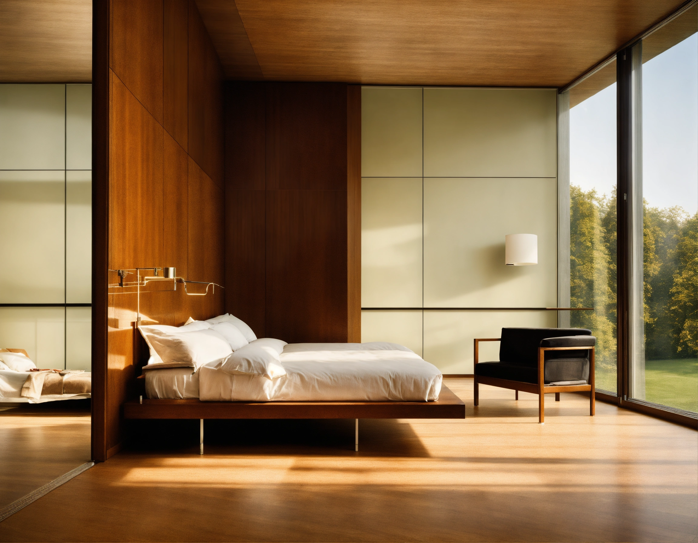 Lexica - Ludwig Mies van der Rohe bedroom like New National Gallery ...