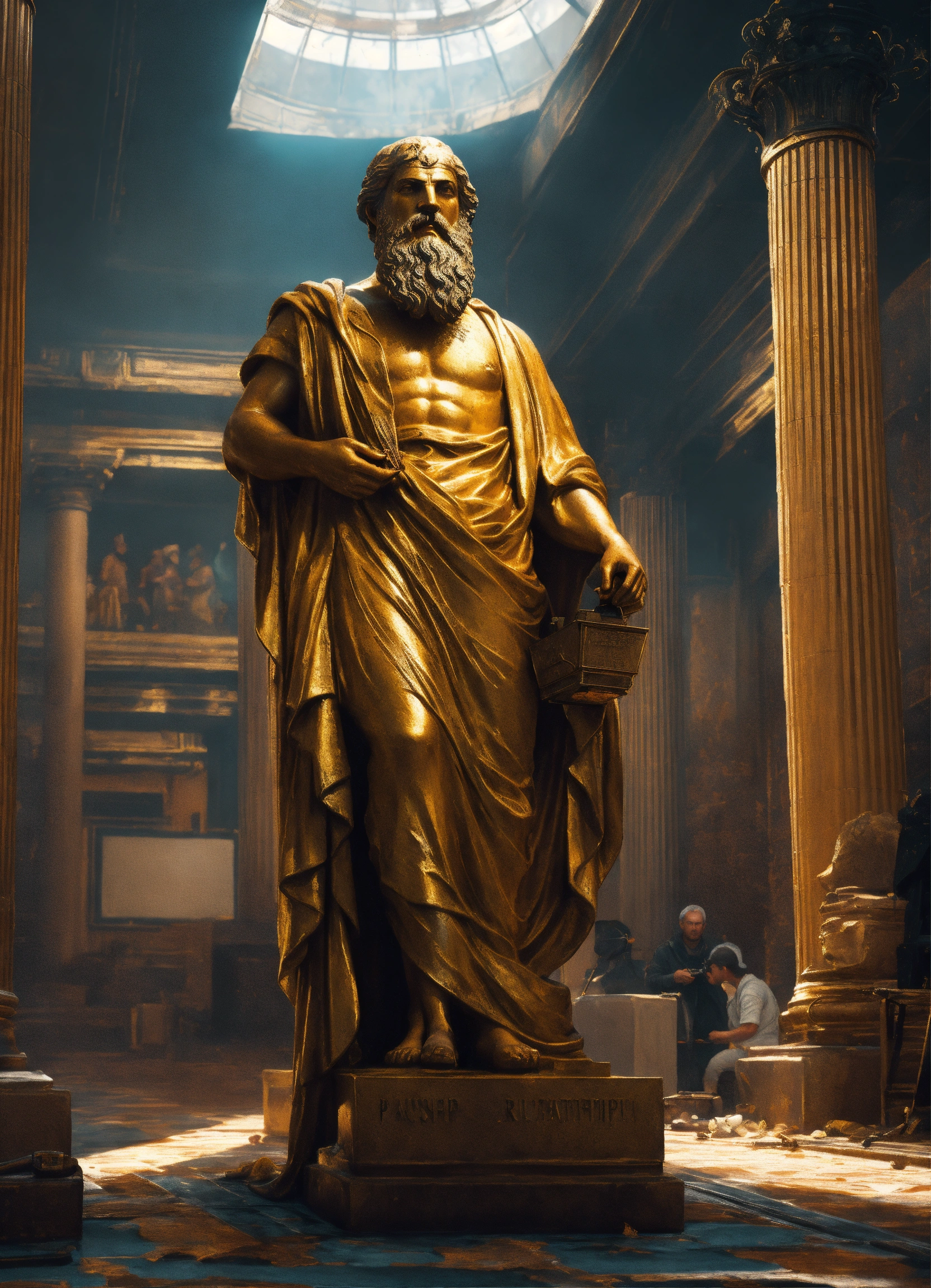 Lexica - Philosopher Socrates statue, Parthenon, Photography, light day ...