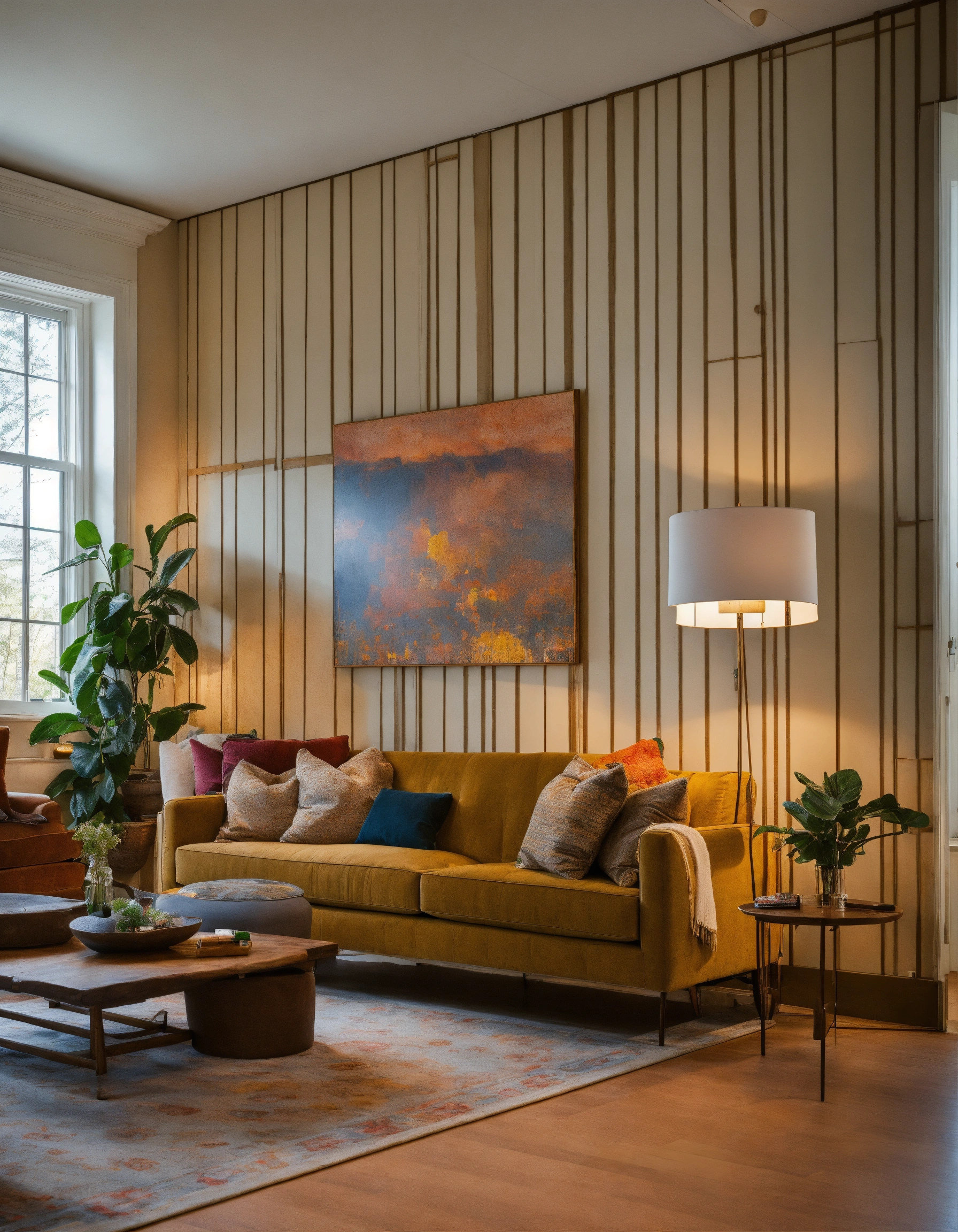 Lexica - Living room wall 45 degree angle