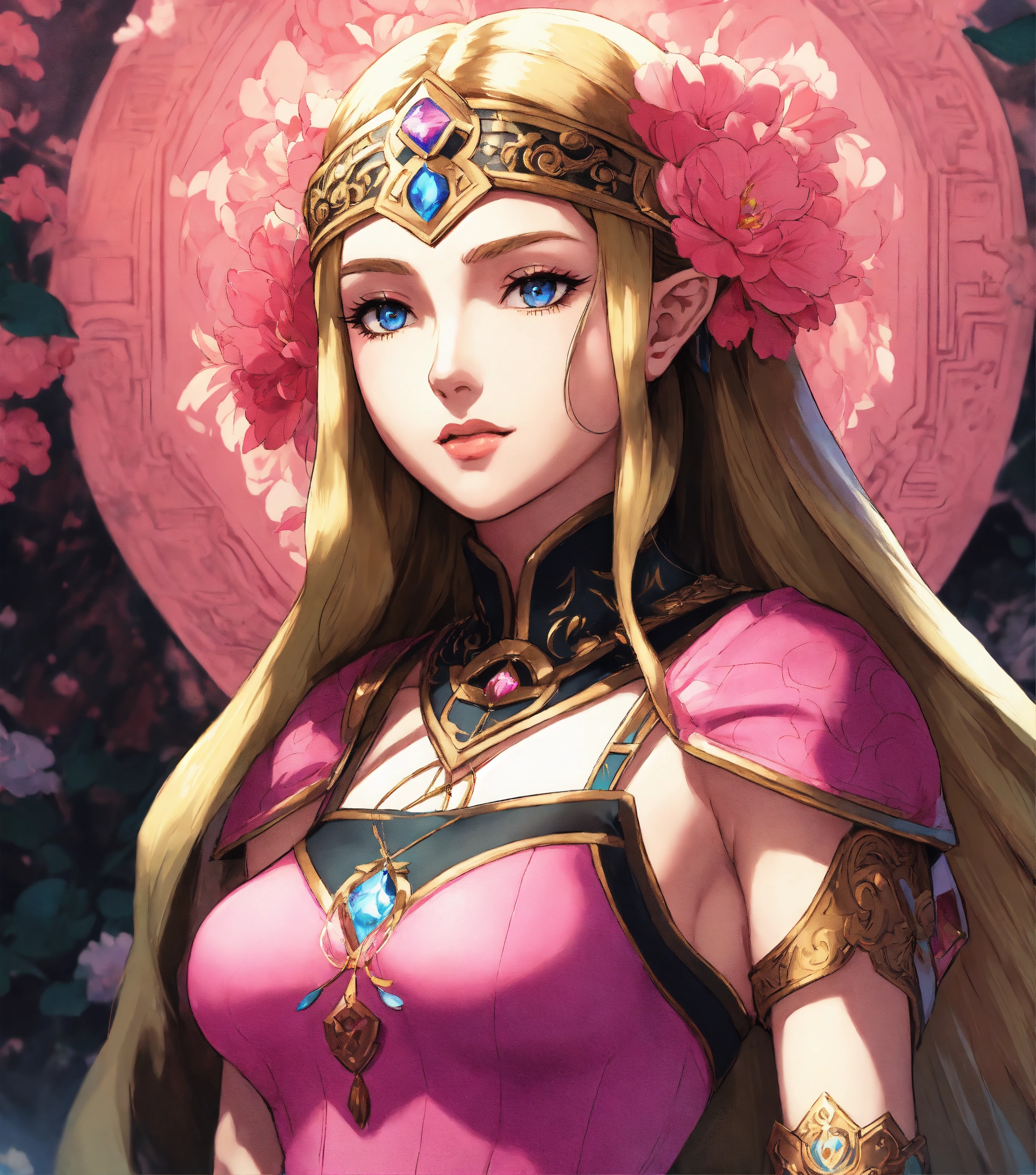 Lexica - Anime artwork of princess Zelda in a detailed intricate pink and  black dress, stunning beautiful artwork, Breath of the Wild, 8k retro  anime...