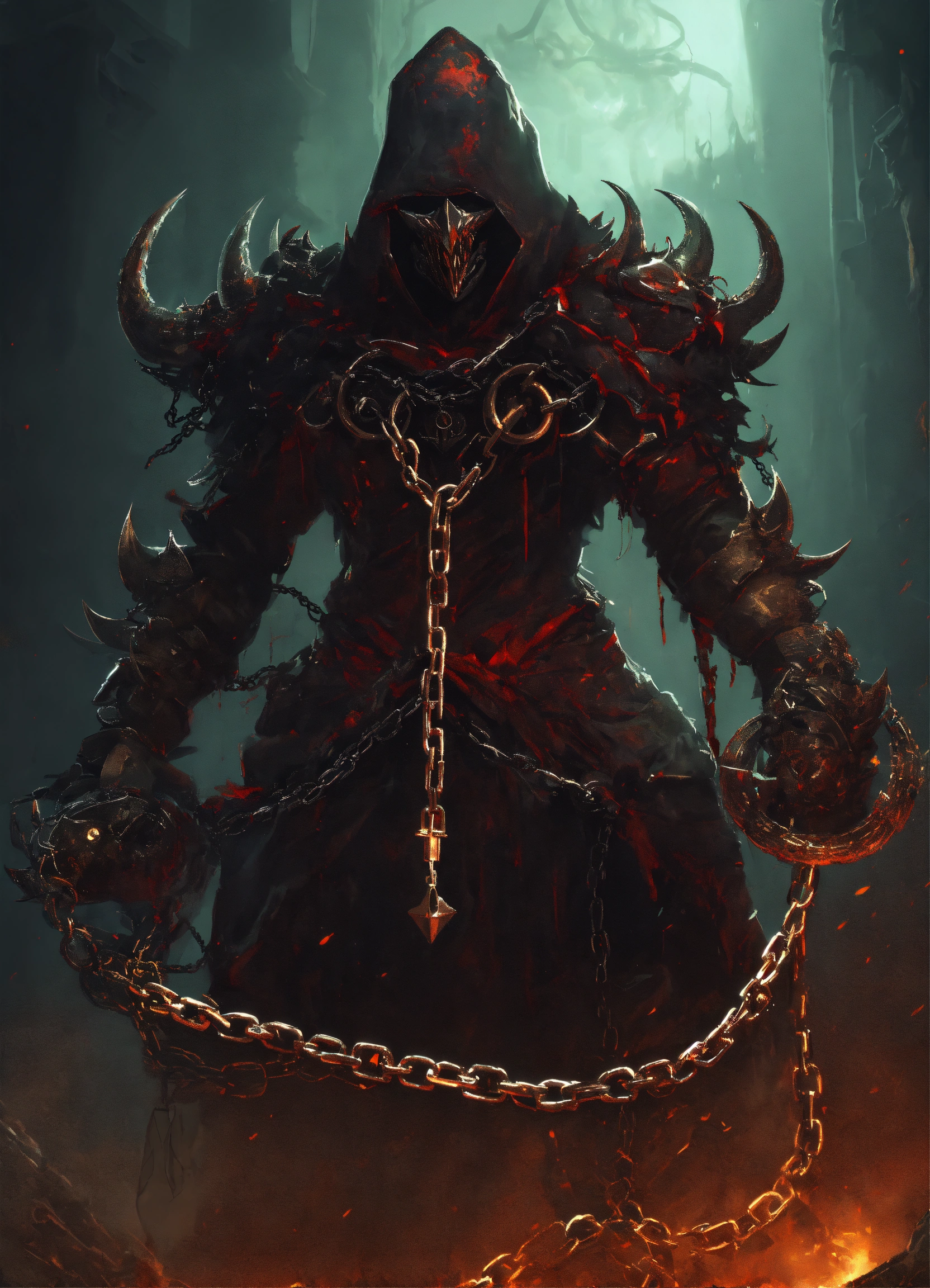Lexica A chain demon that wears an executioner mask, has several long