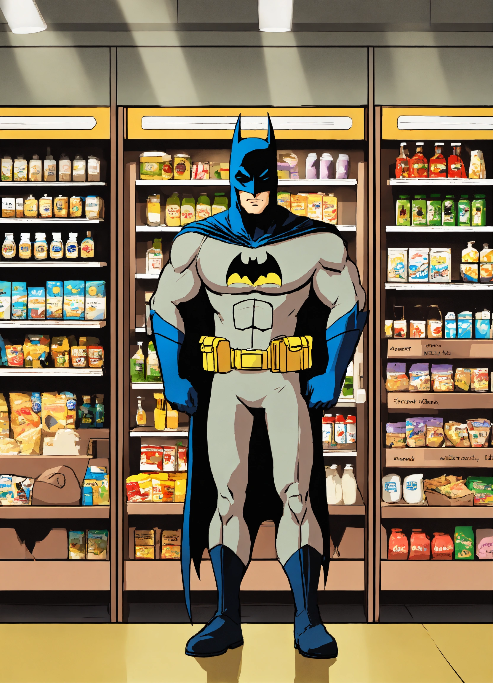 Lexica - Batman in shop bying milk