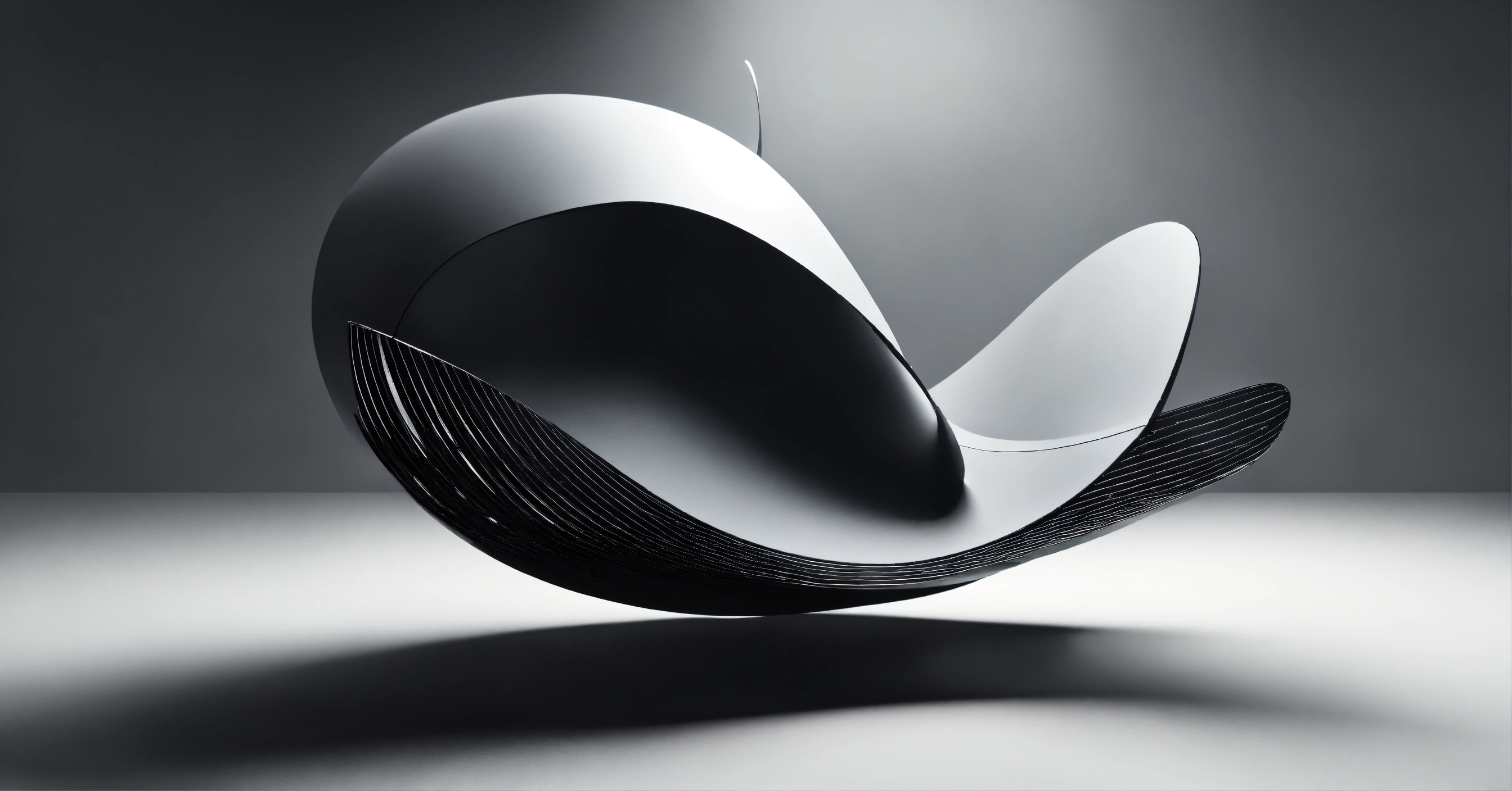Lexica - Abstract shape or object flying, 3d render, room, dark, black ...