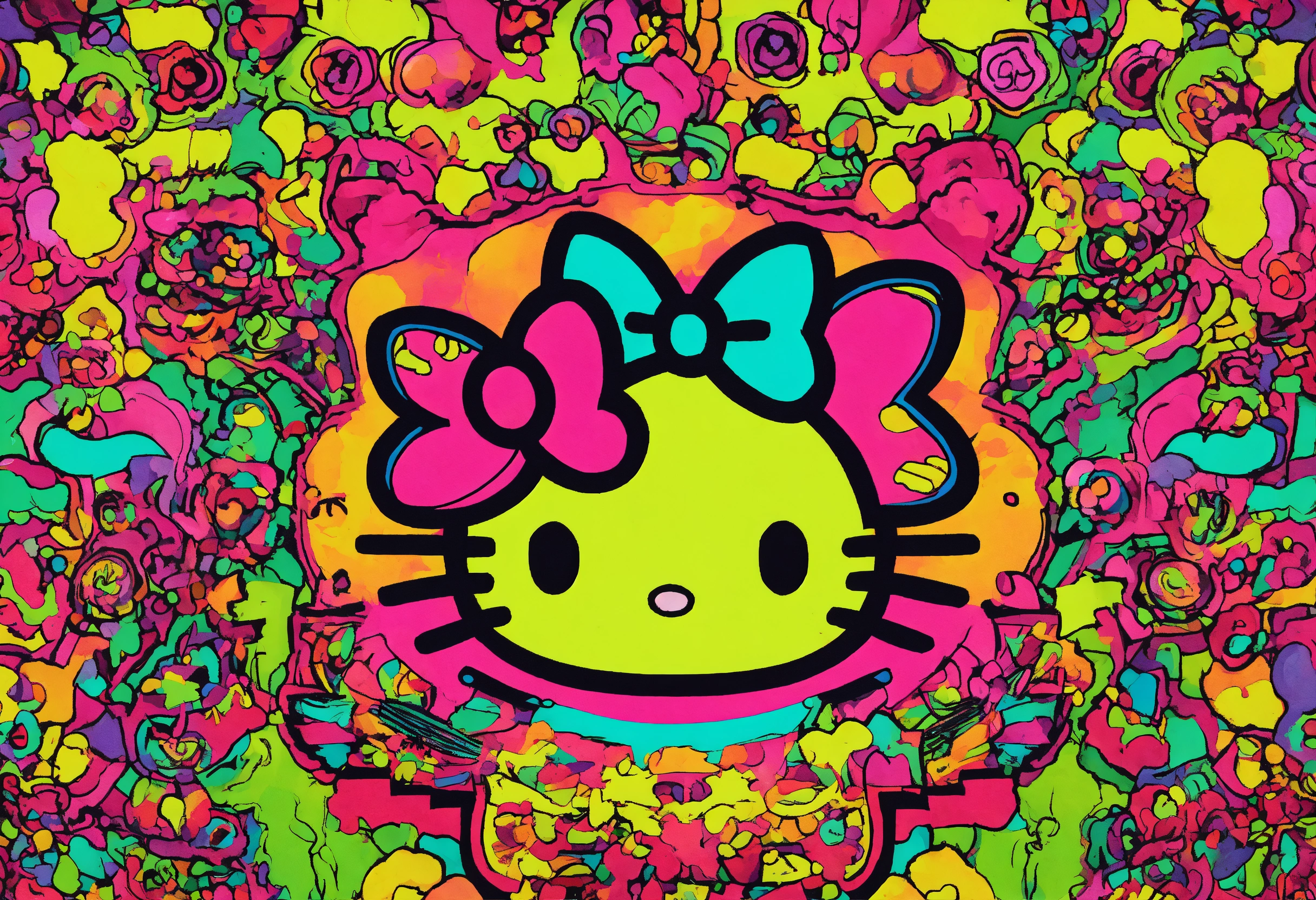 Lexica - Hello kitty on acid