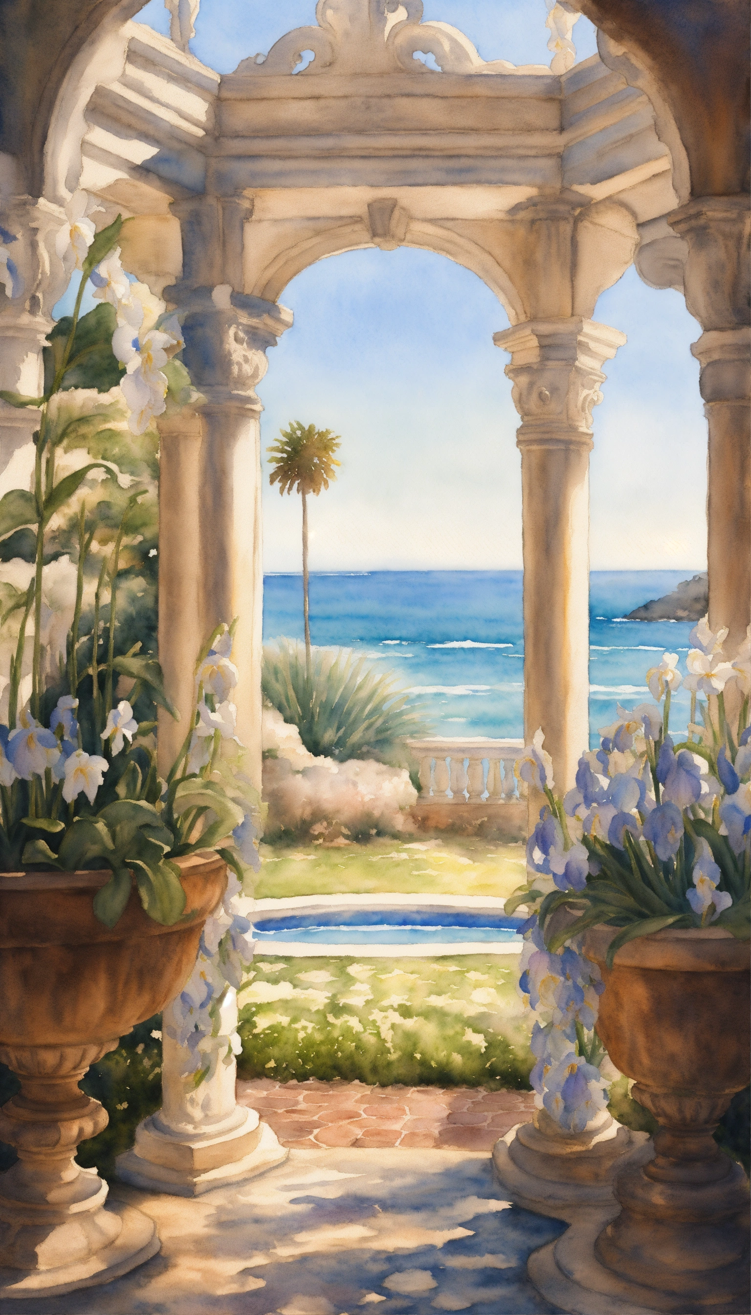 Lexica - Watercolour painting, pastel colours, warm light, intricate ...