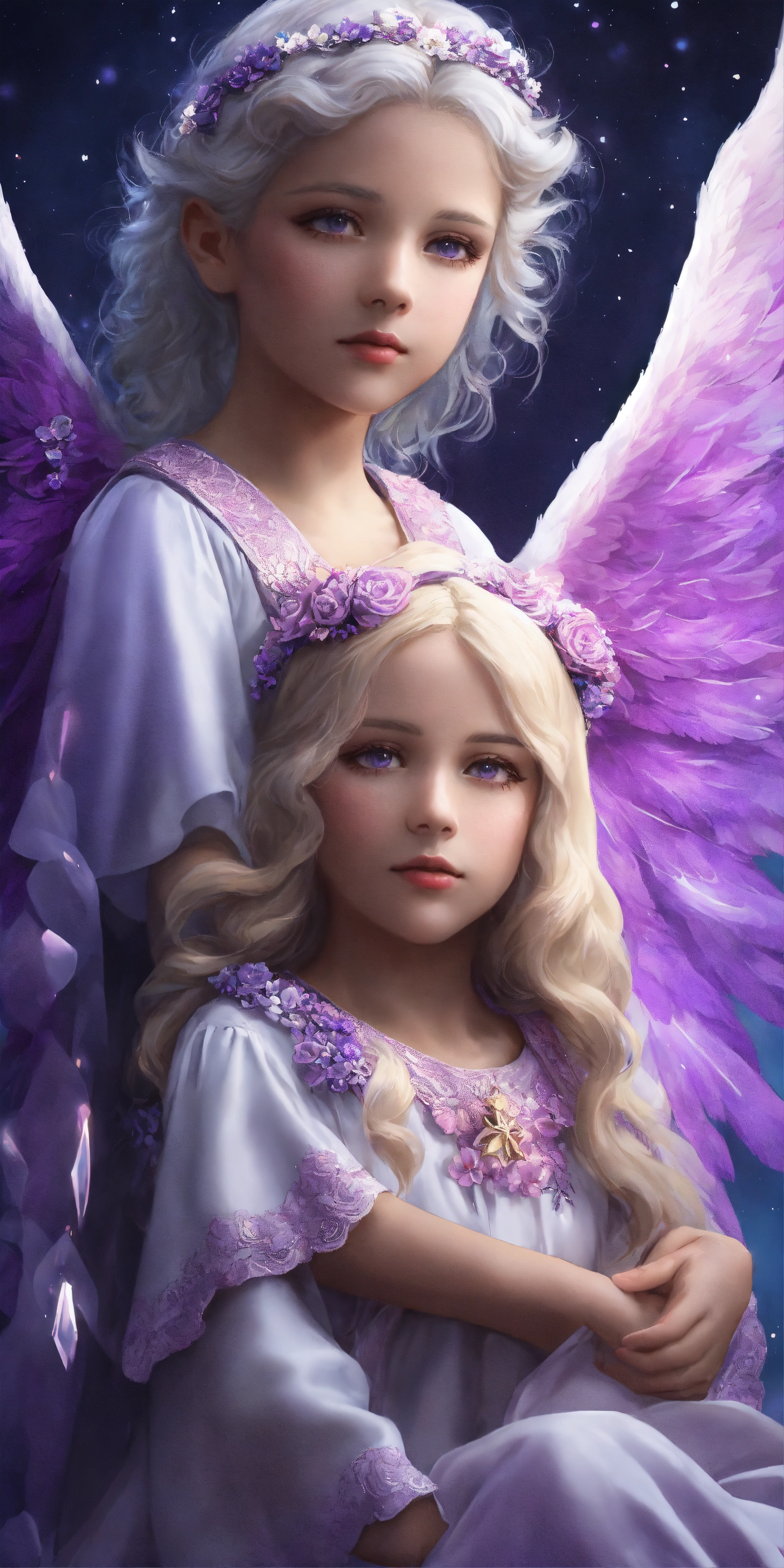 Lexica - 2 Guardian Angels, one is a boy and the other angel is a 7 ...