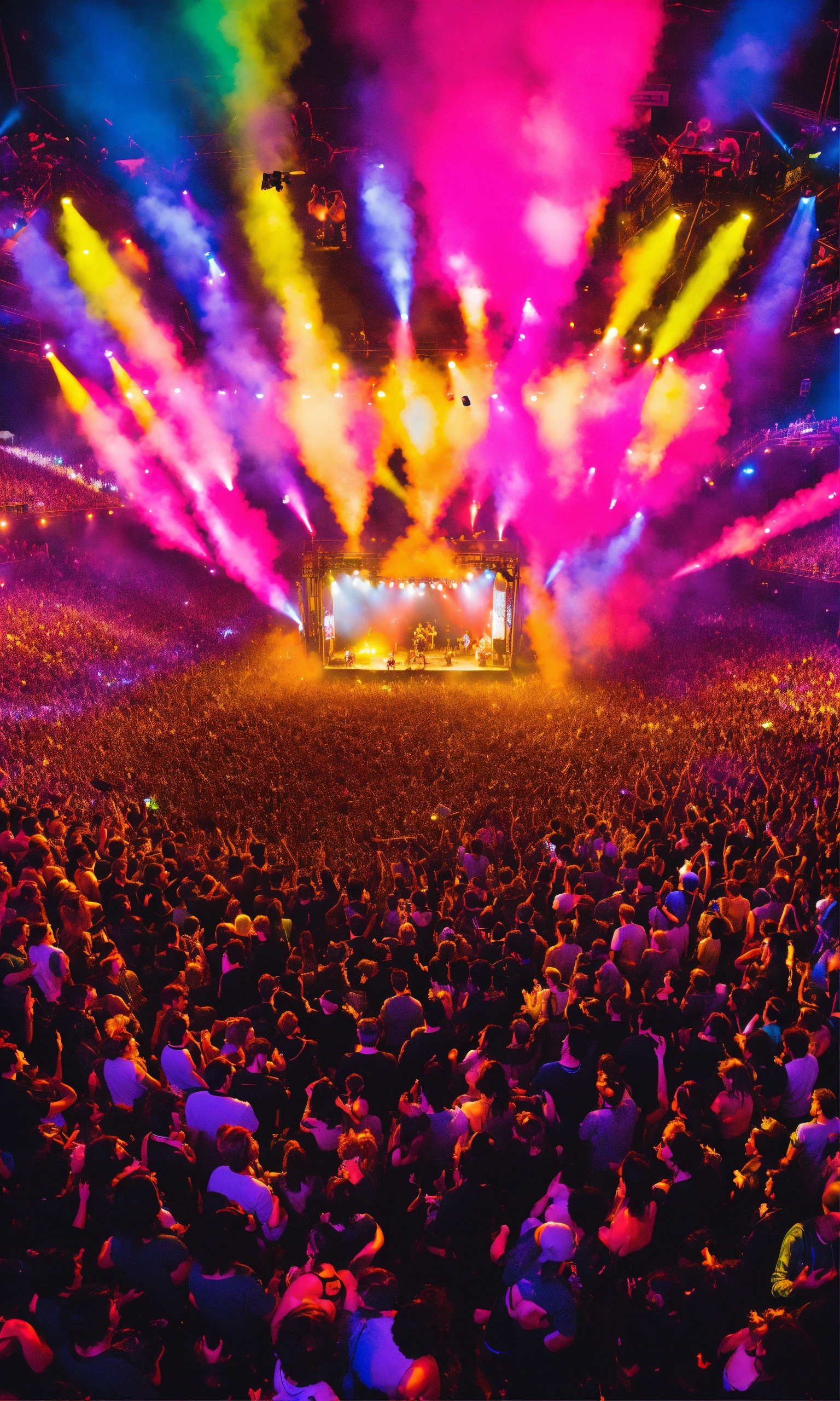 Lexica Massive Concert Lights Night Huge Party Big Crowd 90s 