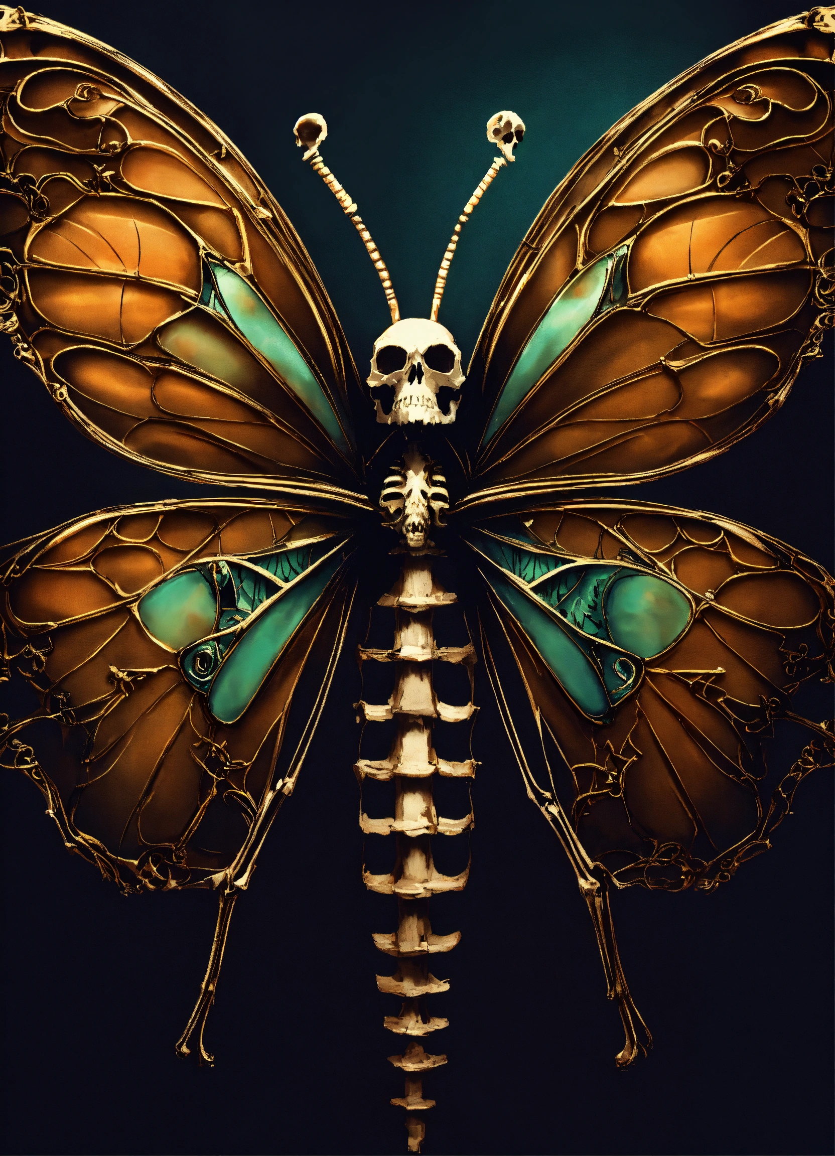 Lexica - Skeletal, butterfly, Skeletal butterfly gothic, dark, demonic ...