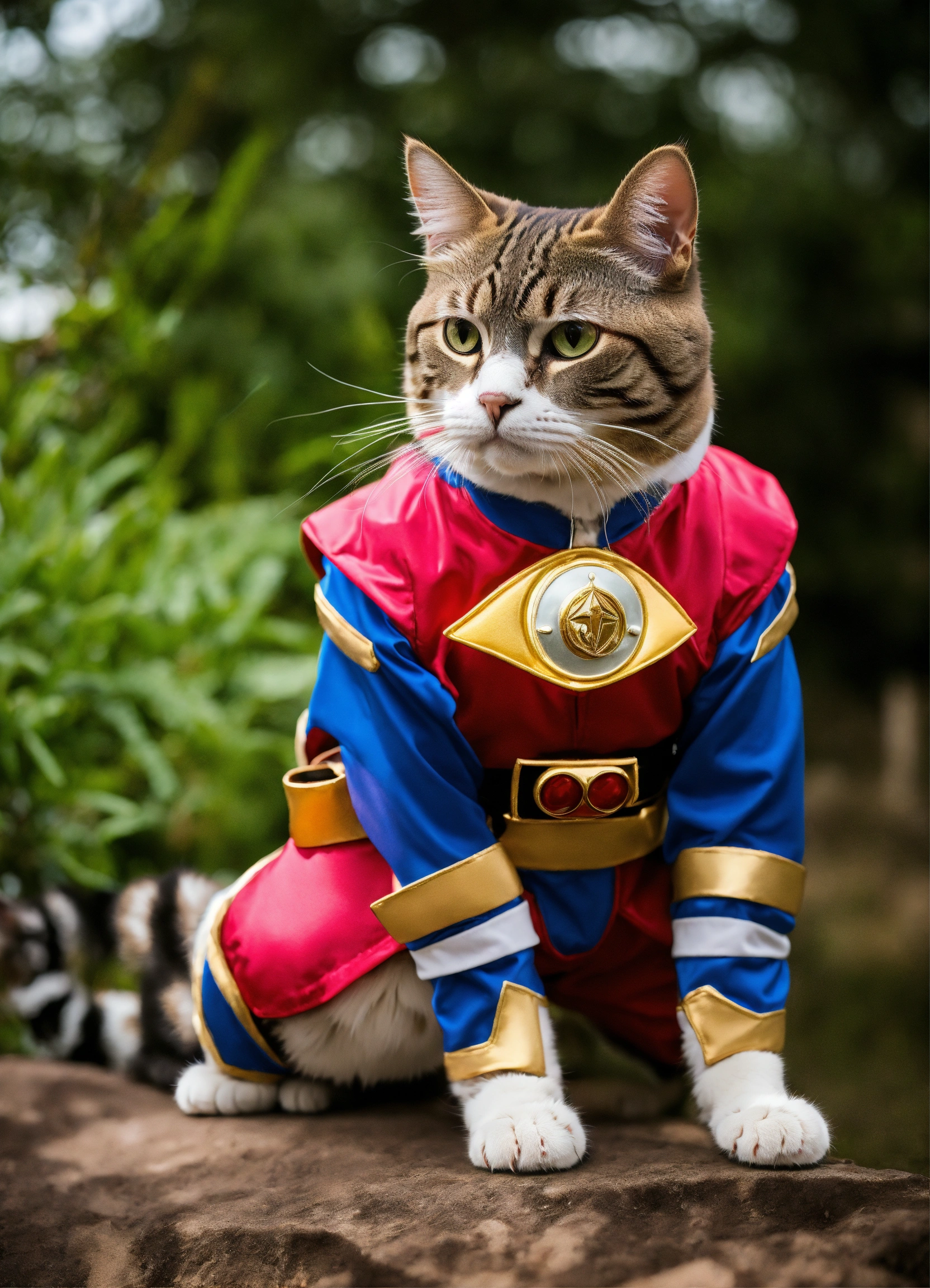 Lexica - Cat Power Rangers cosplay. cats in clothes
