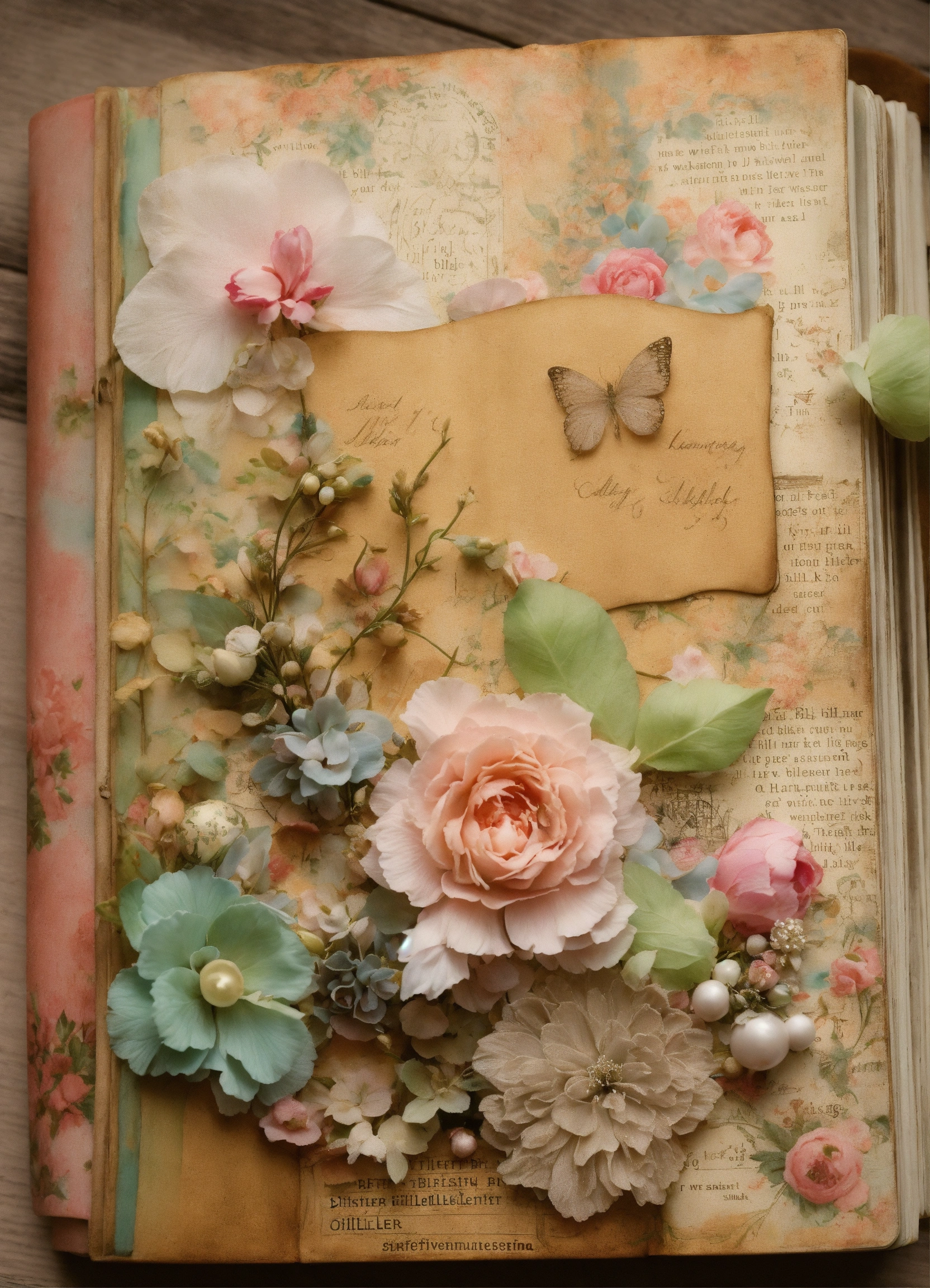 Lexica - Shabby chic dreamy mist pastel junk journals Hvis du leder ...