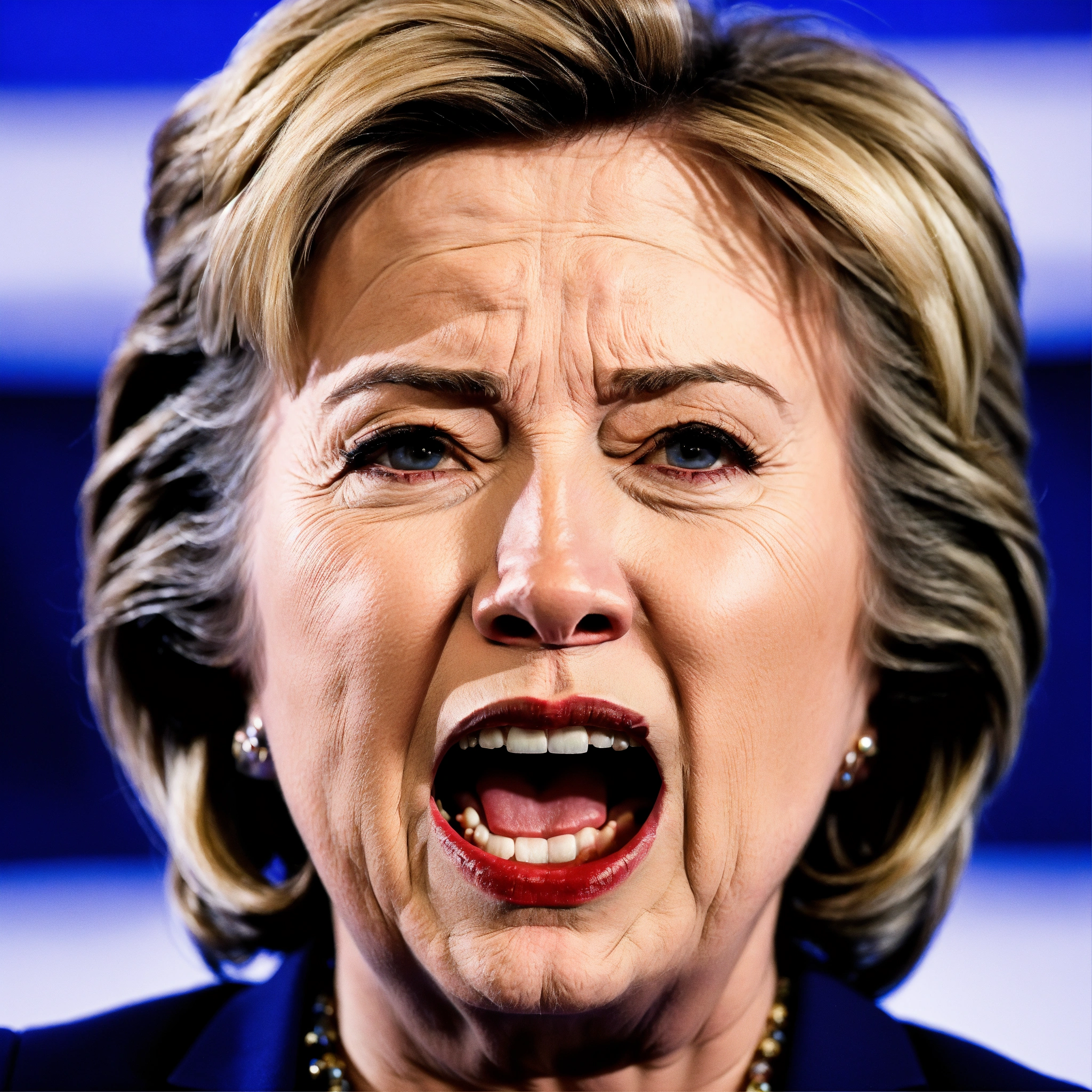 Lexica - Hillary clinton mad angry yelling