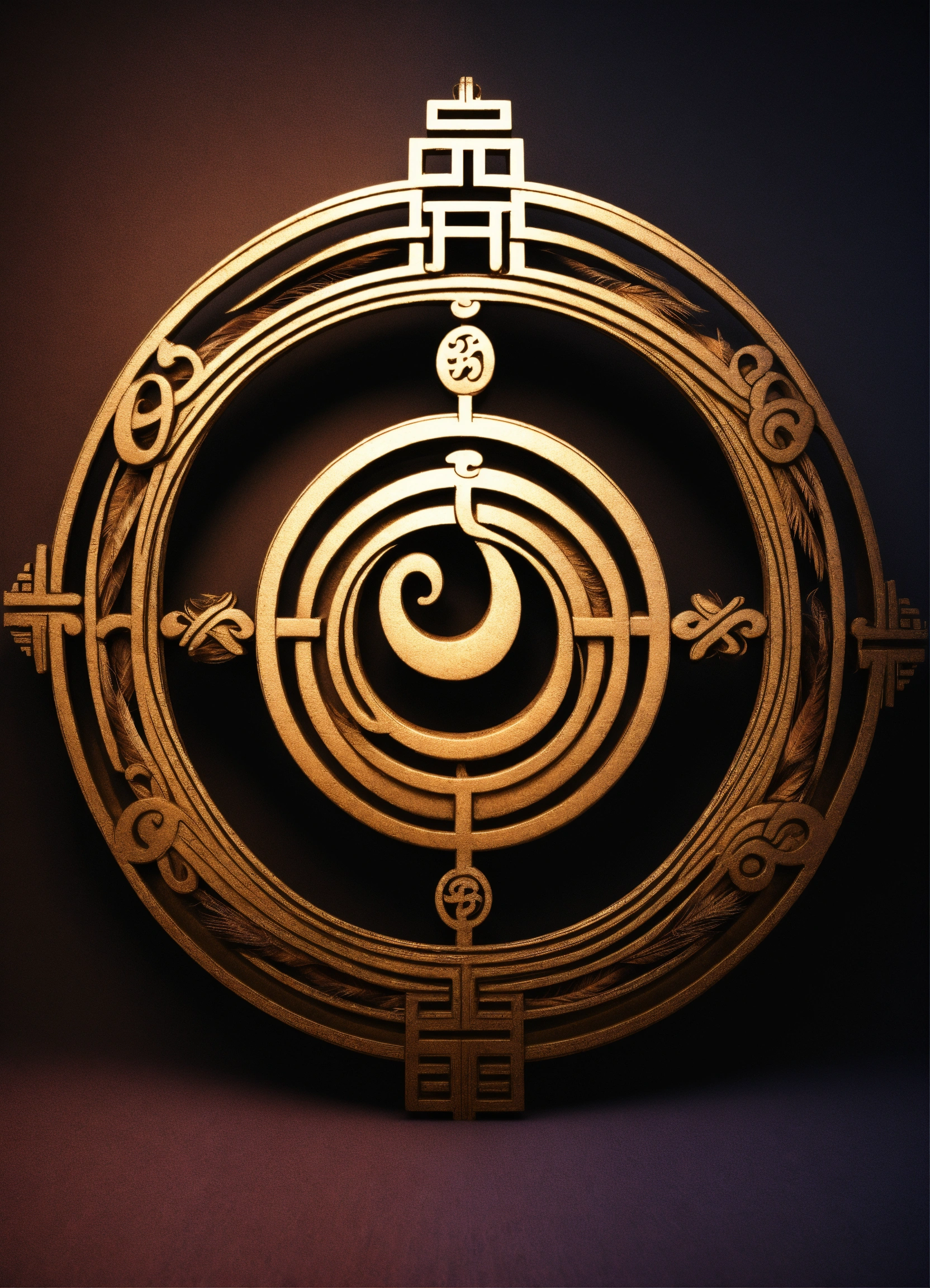 Lexica - Taoist Infinity symbol, feathery, dark lines, deep, depth, 3D ...