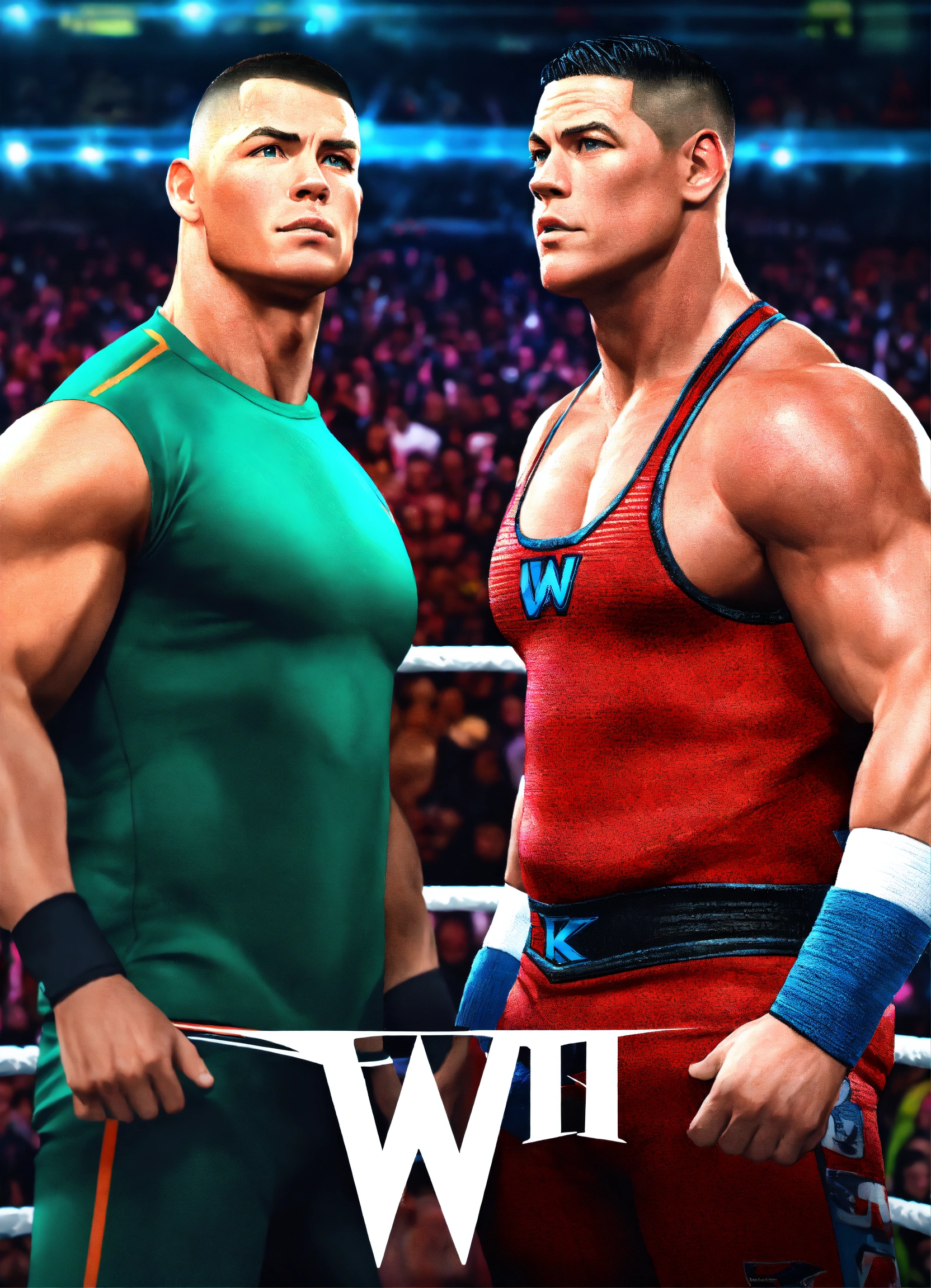 Lexica - Ronaldo Vs John Cena In Wwe Wrestling 4k, Realistic