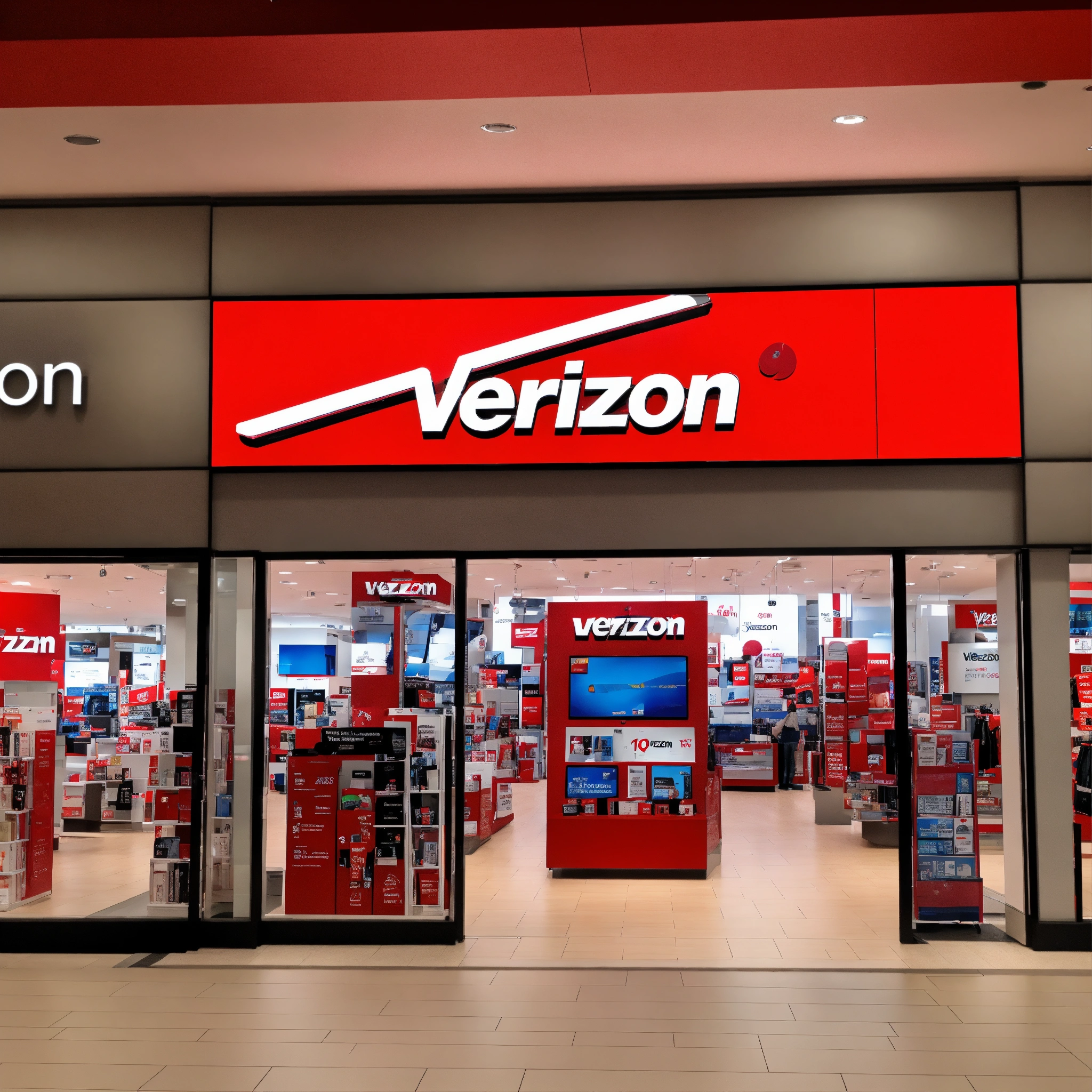 Lexica - A photo of a Verizon Wireless store. The store is located in a ...