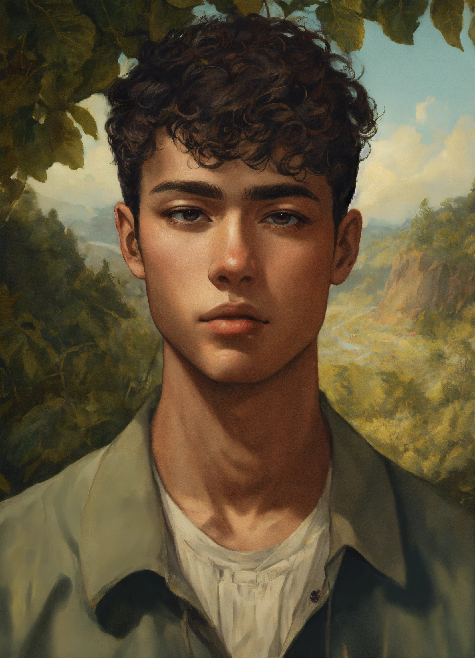 Lexica - A highly detailed portrait of a young human man that has ...