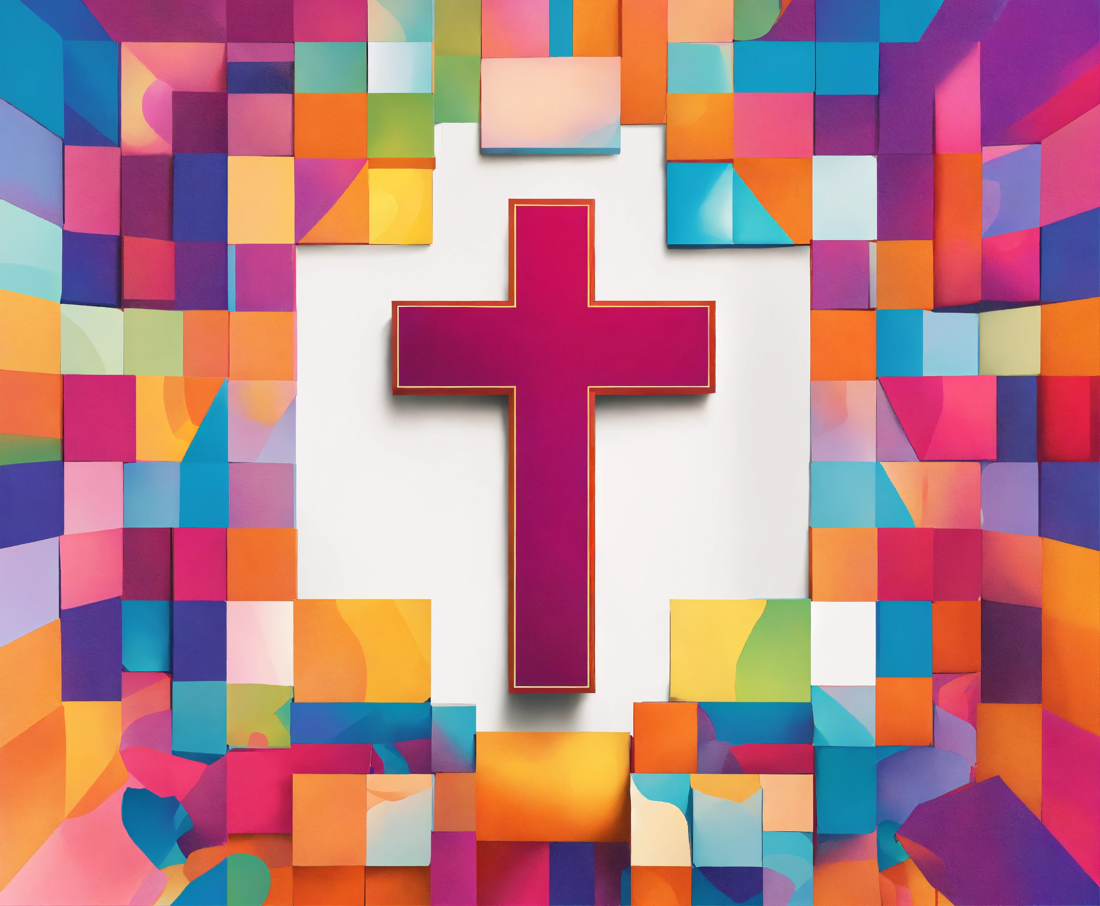 Lexica - Simple faith-based backdrop and a blank label in center ...