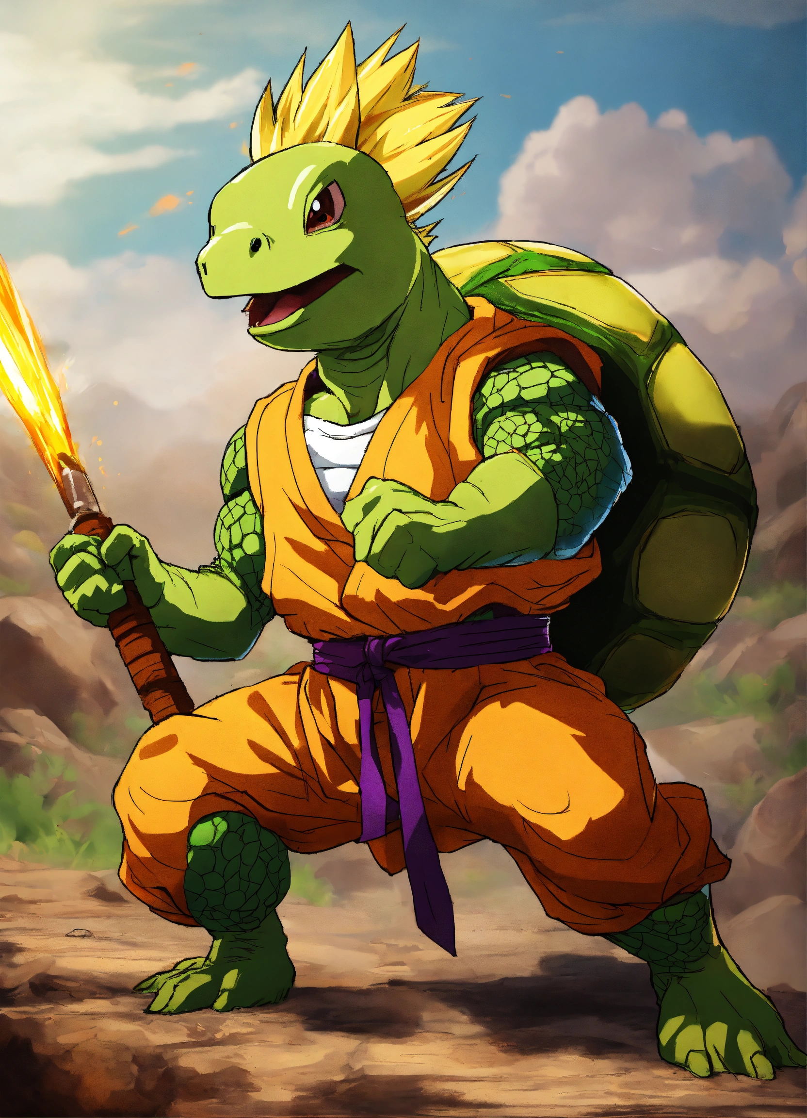 Lexica - Fight of a turtle against a rabbit, as if they were human, but ...