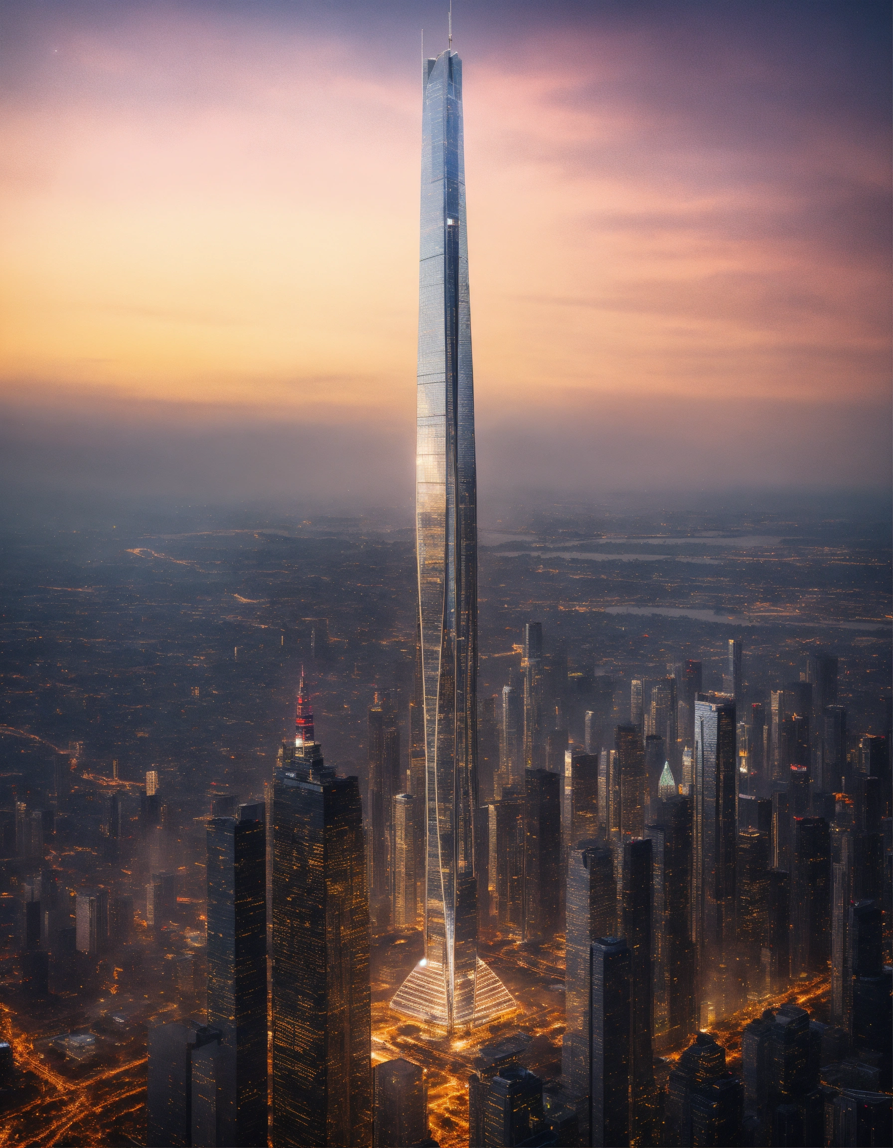 Lexica - Skyscraper tall reaches space