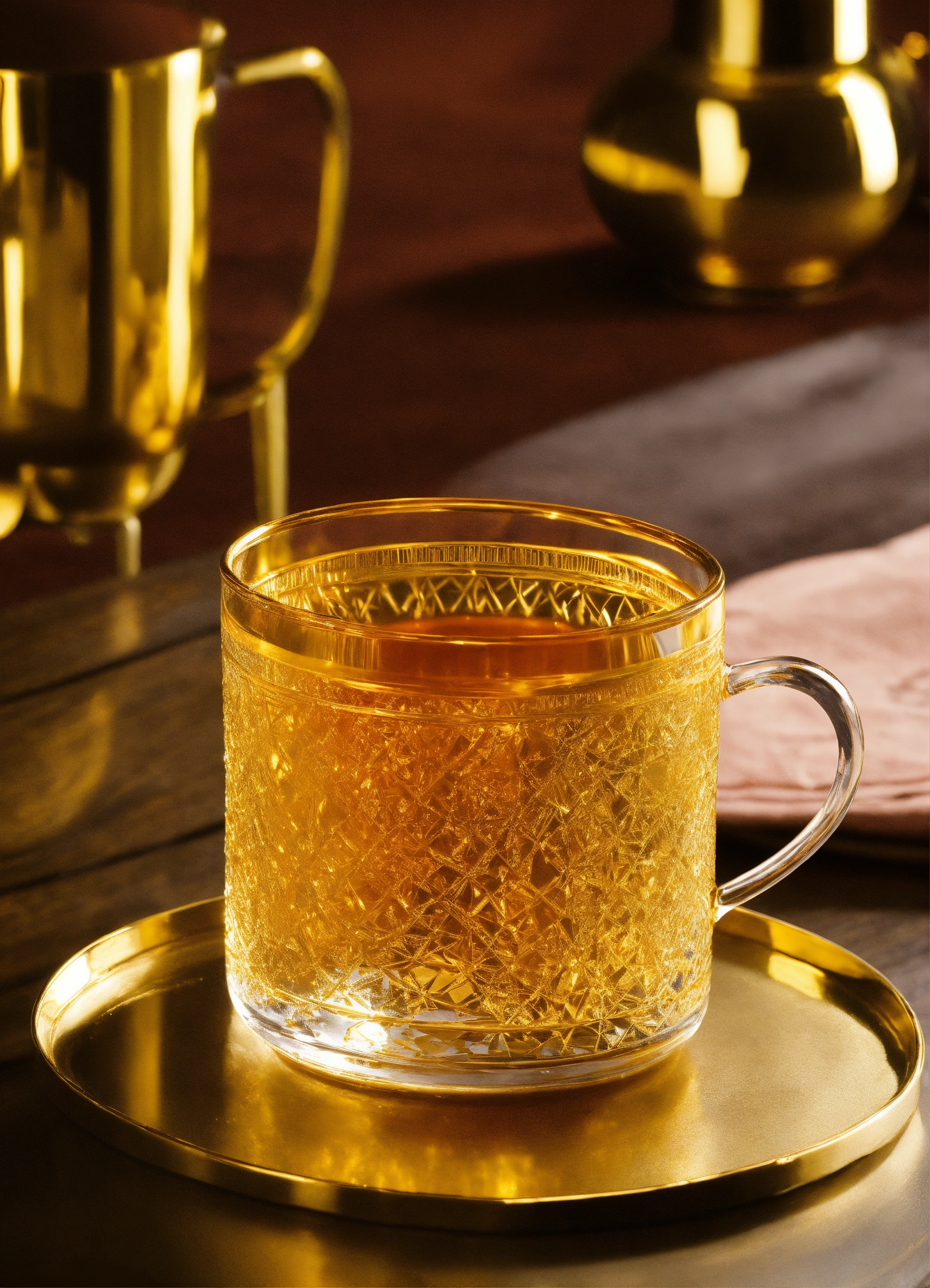Lexica - Tea luxury gold glass