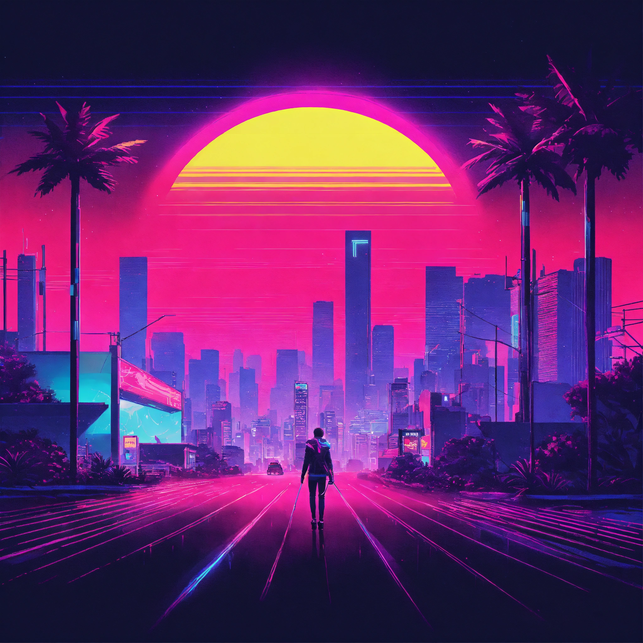 Vintage Synthwave: A Music Video Delight - 22bq1z1