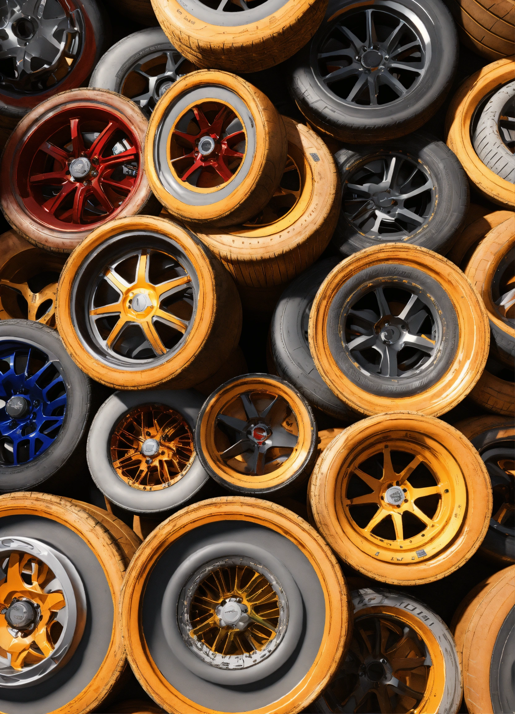 Lexica - Wheels & tyres pattern, geomtery, rendered in unreal engine ...