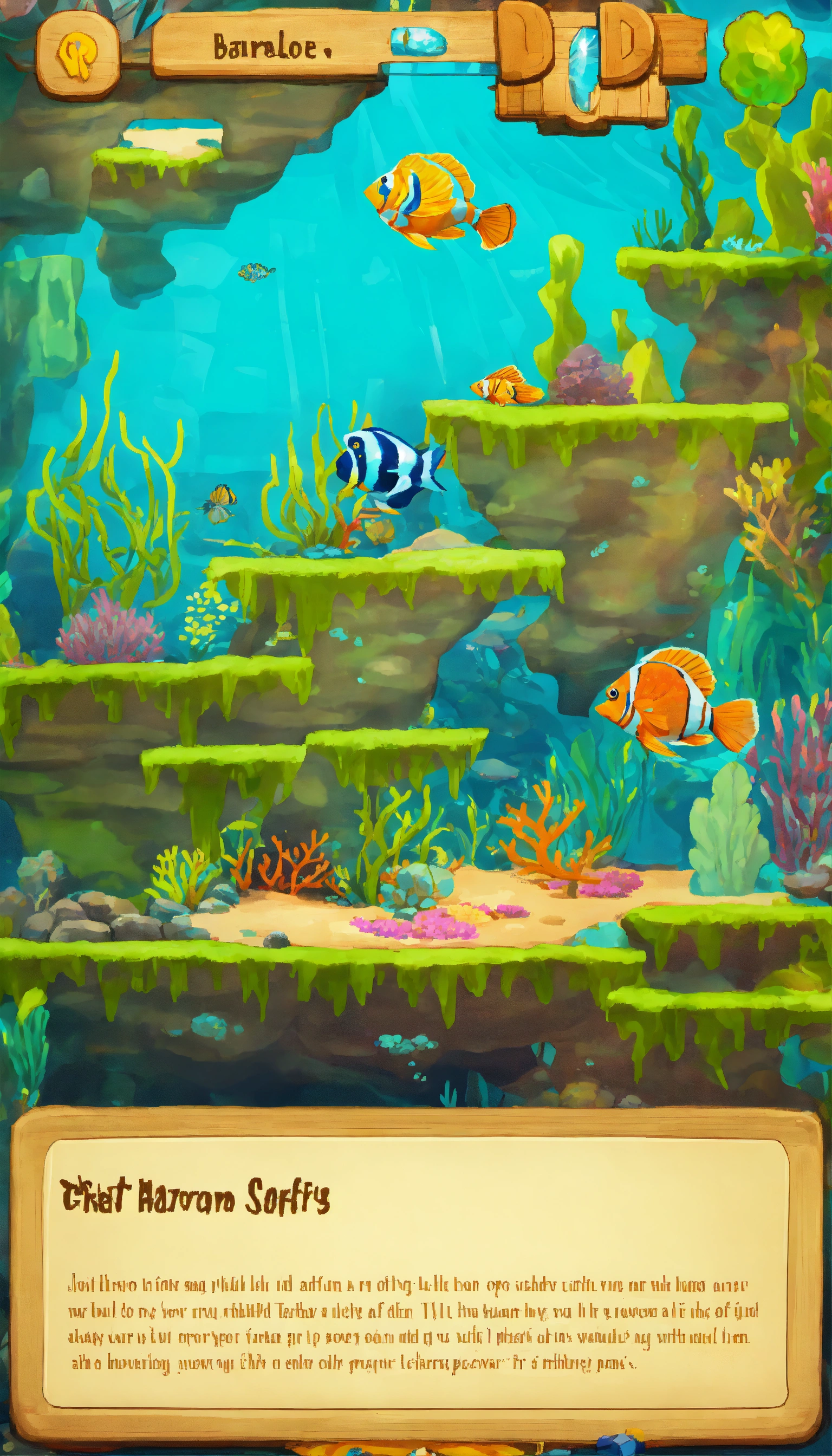Lexica - Plataforma 2d game Great Barrier Reef