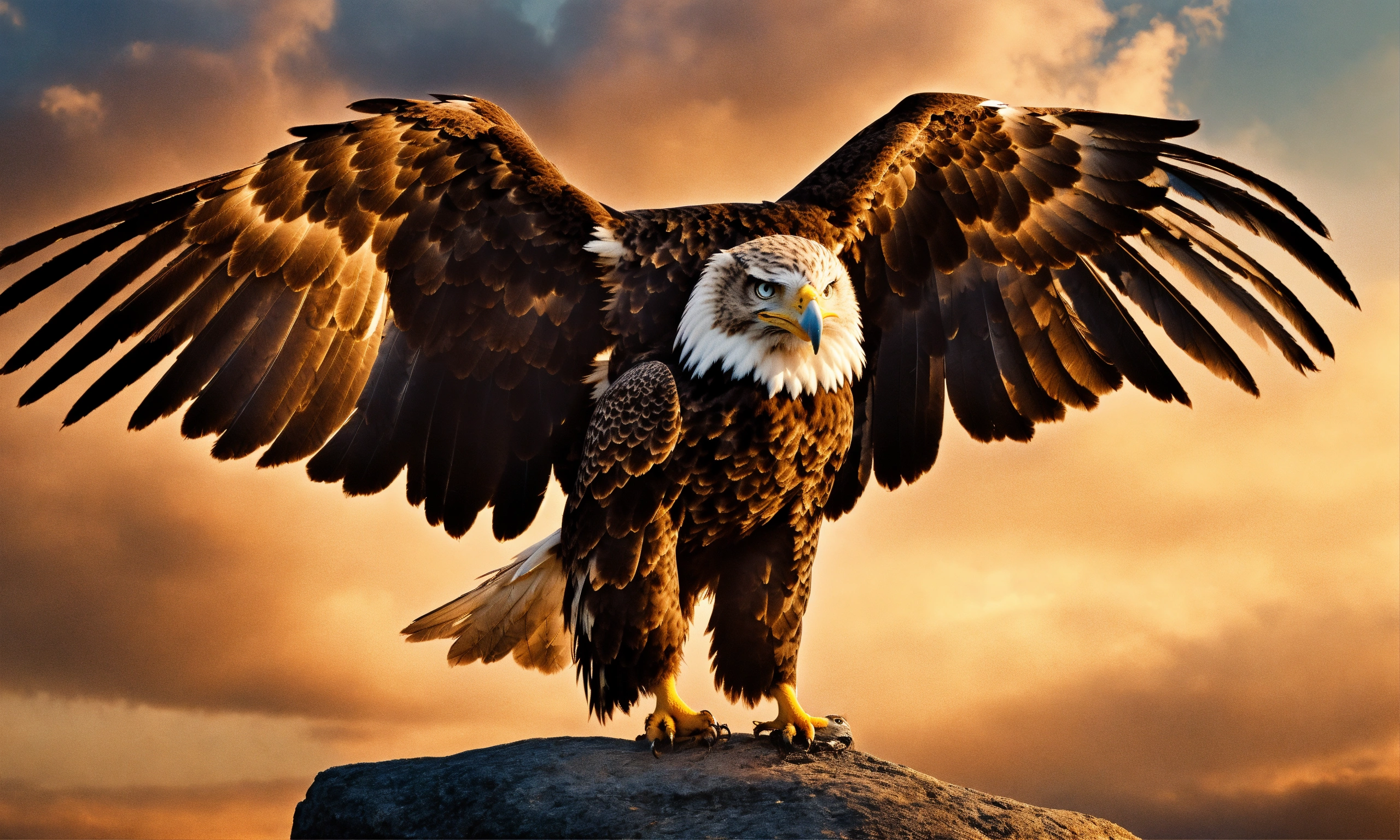 Lexica - Eli(young eagle) turned to the wise owl, Eli's(young eagle ...