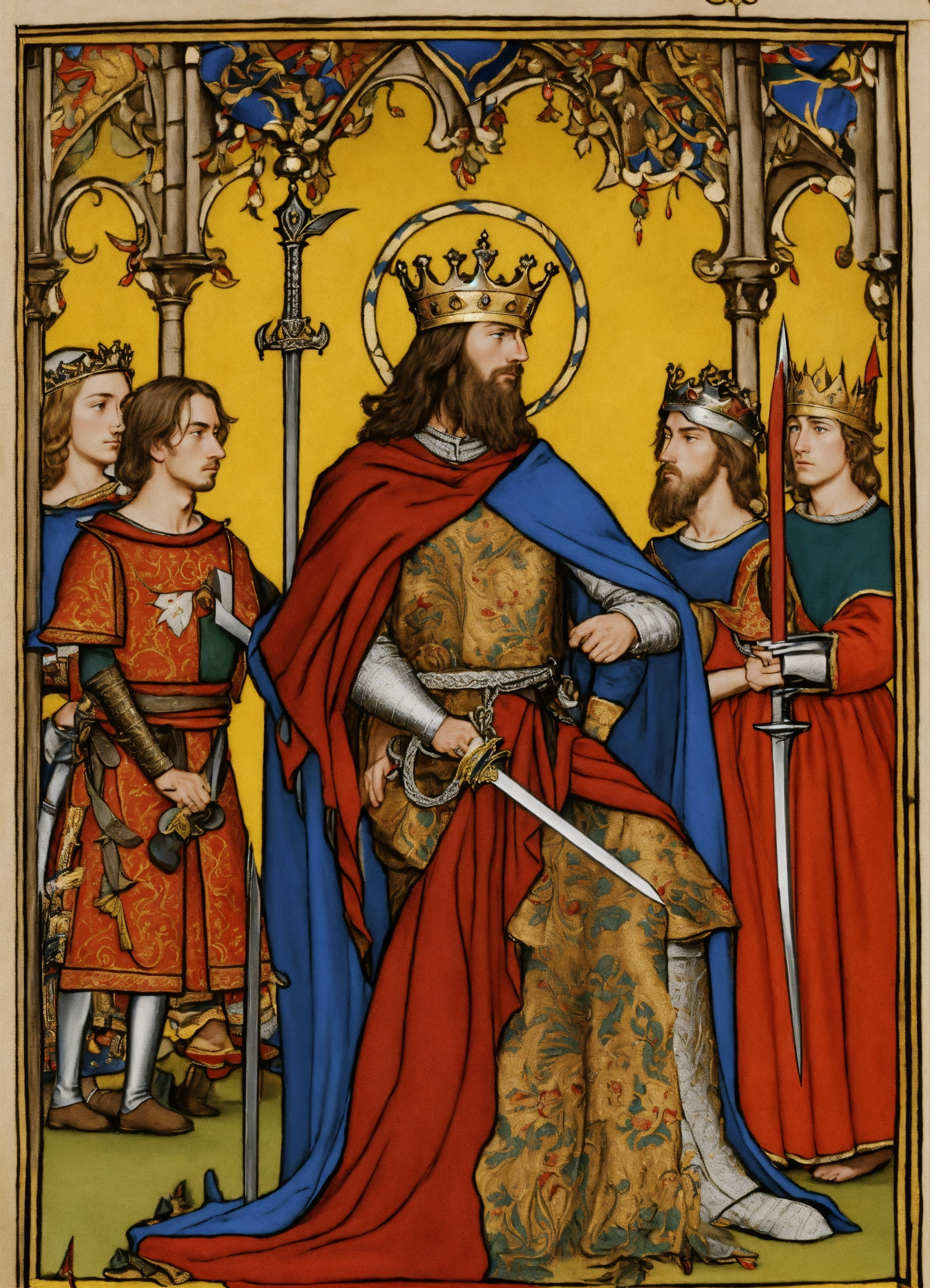 Lexica - In the medieval, the king is around 50 years old, standing ...