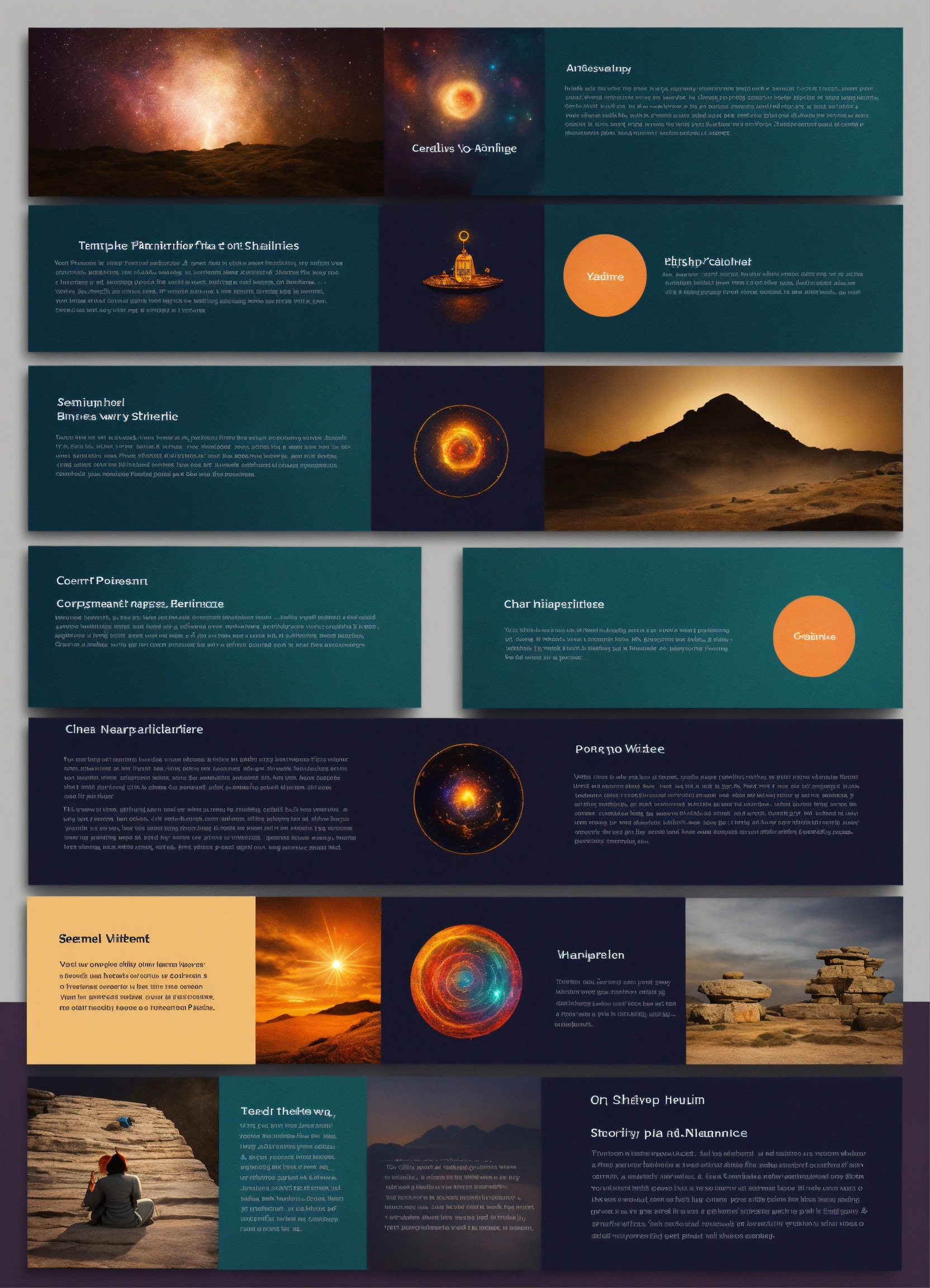 Lexica - Powerpoint slides template for a spirituality and shamanic ...