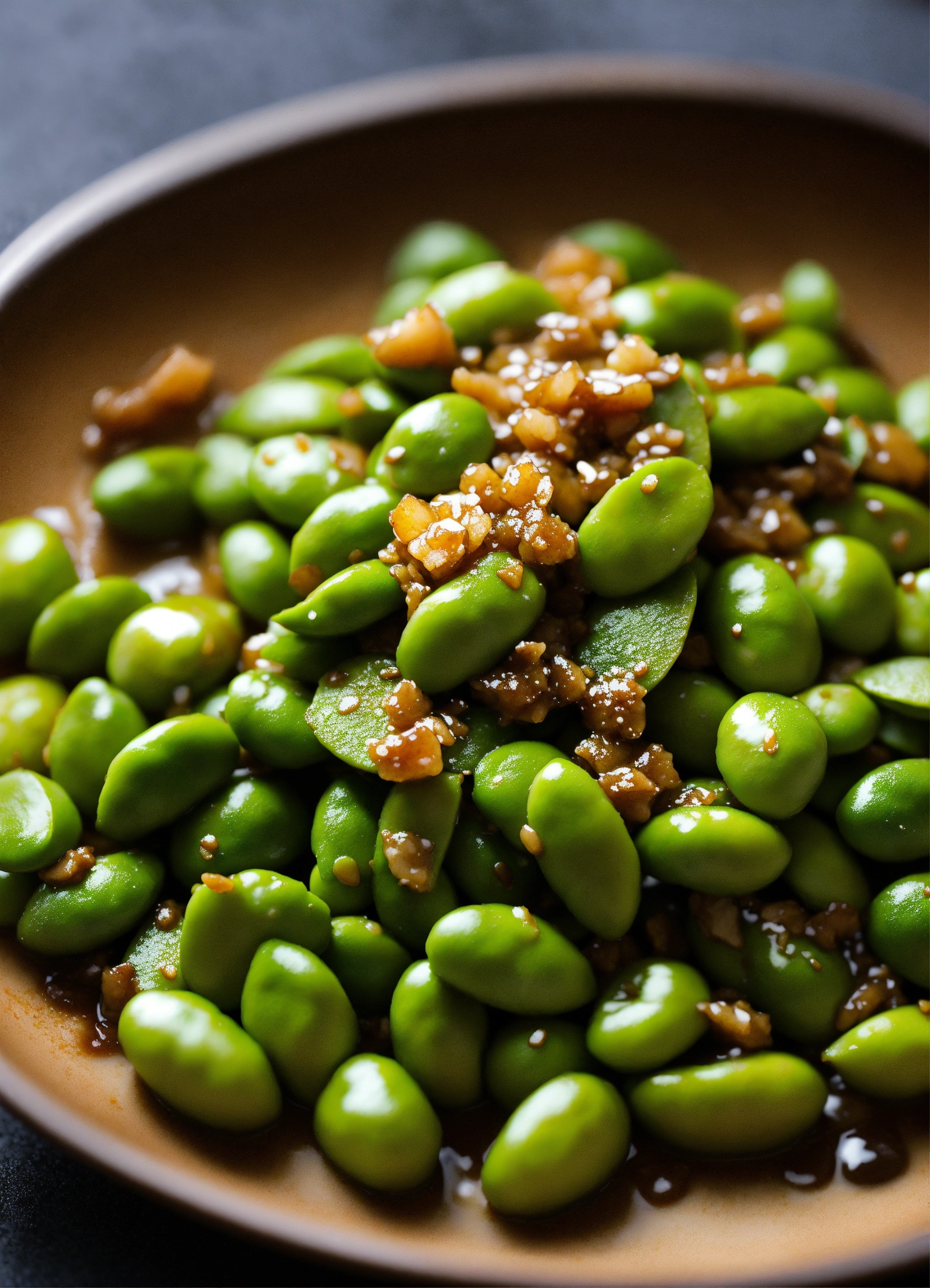 Lexica Miso Glazed Edamame Ingredients Edamame, white miso paste