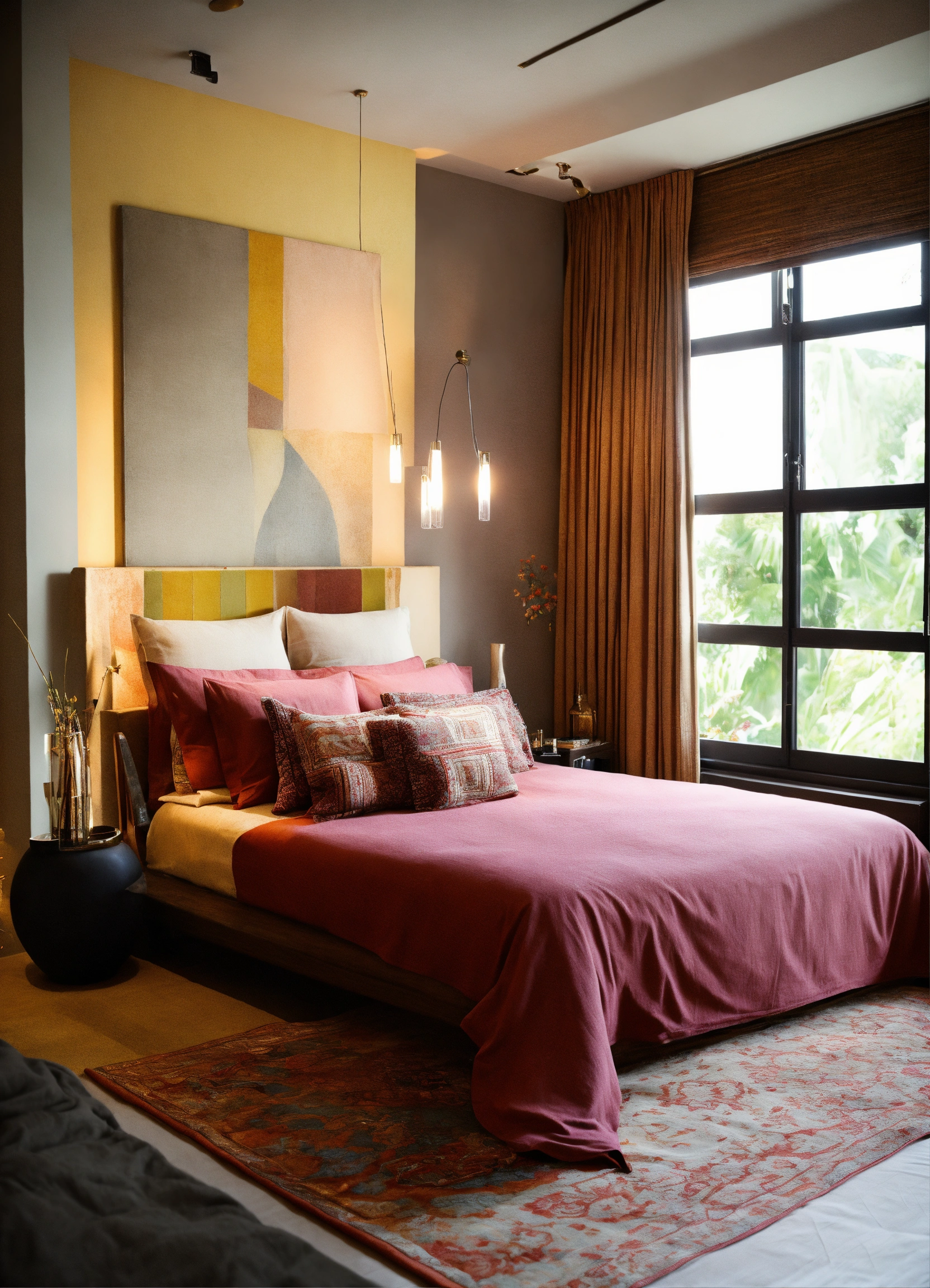 Lexica - Beautiful bedroom with beautiful bedsheet