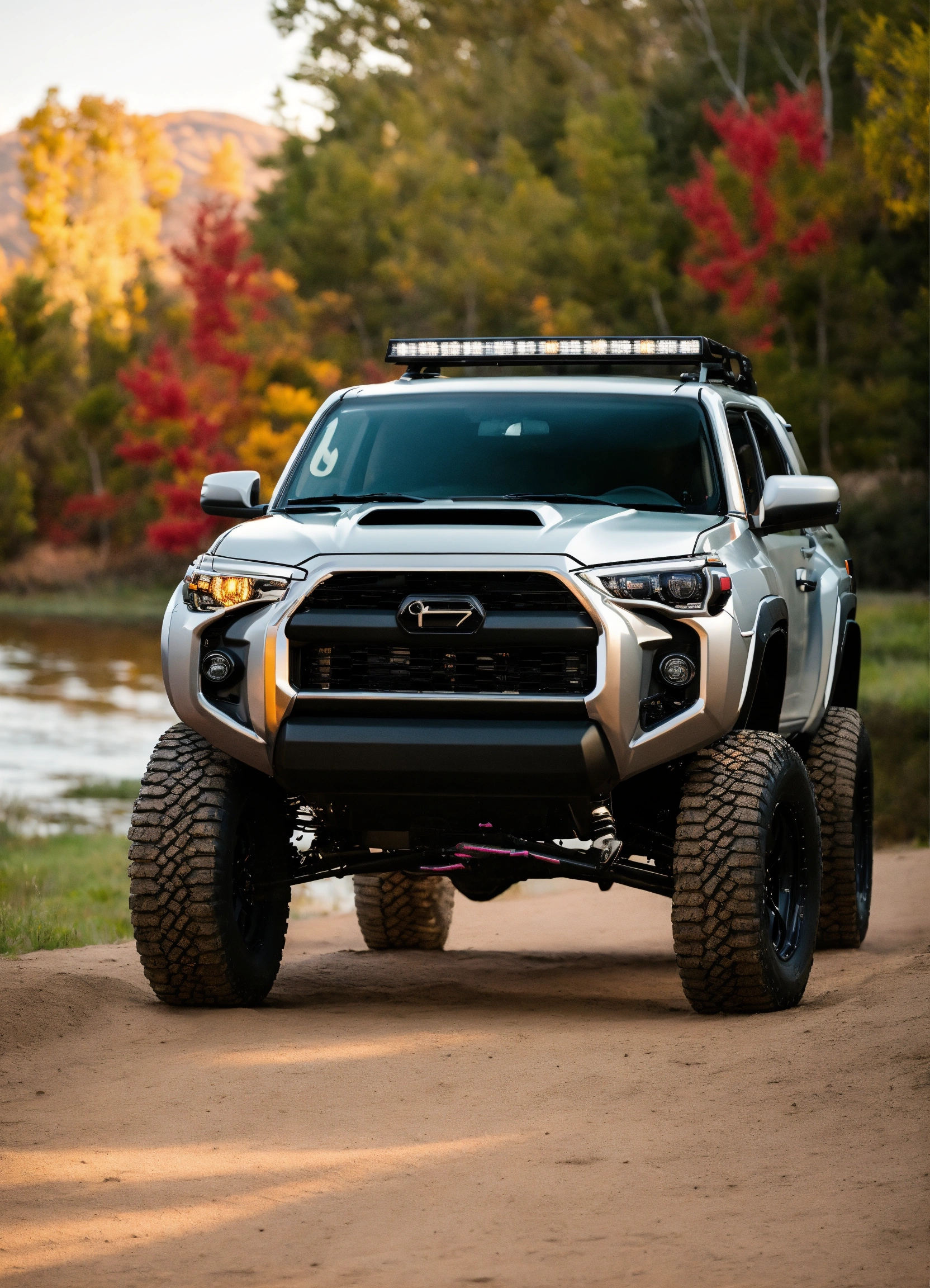 Lexica - 2023 Four Runner, lunar rock color , lifted, sick rims, underglow