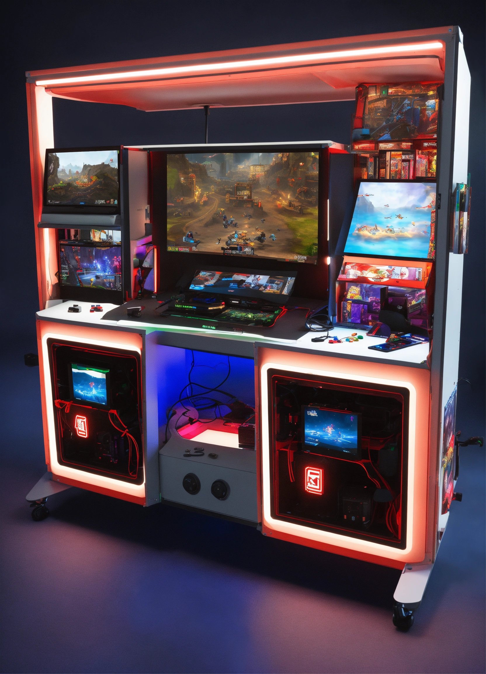 Lexica - A portable modular gaming station designed with lighting games ...
