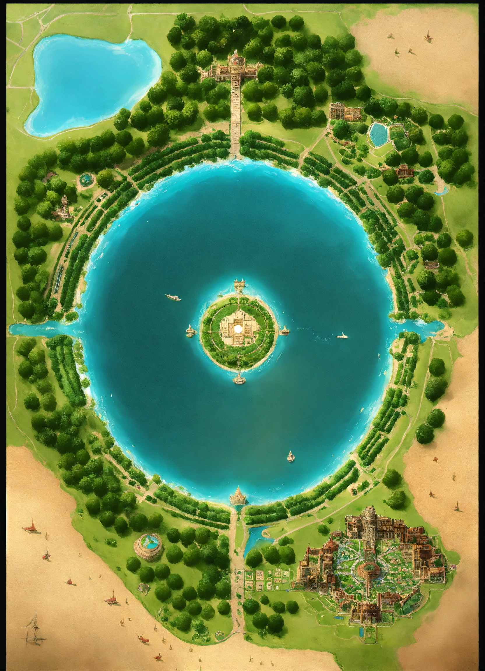 Lexica - Capital city surrounded by a large ring of water. . the ring ...