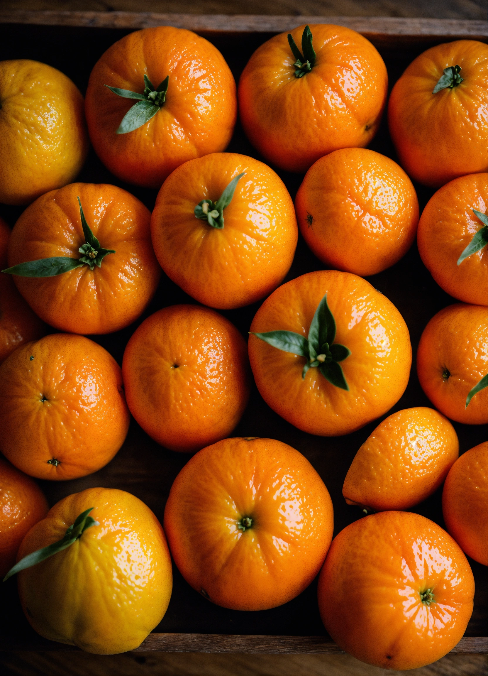 Lexica The desired image should prominently feature a vast number of satsumas. These small