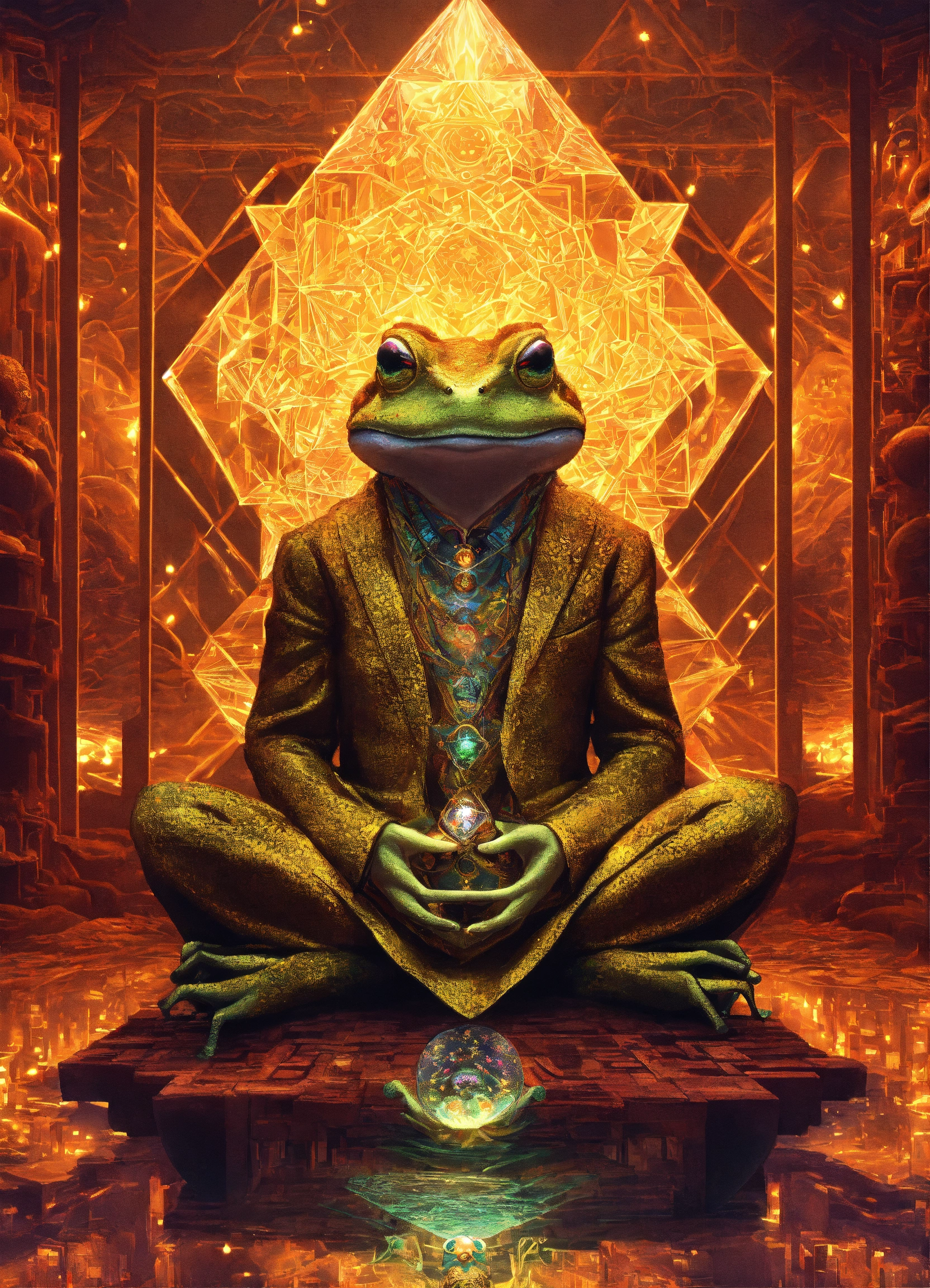Lexica - Diamond Toad That is Zen master that is meditating in a ...