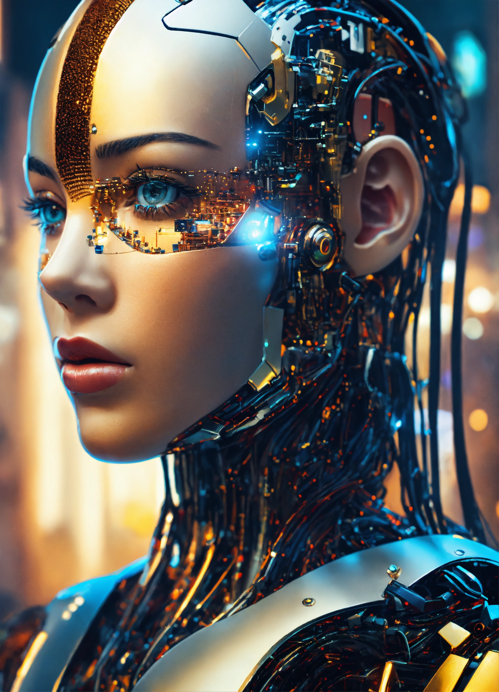 Lexica - Artificial intelligence futuristic digital technology human ...